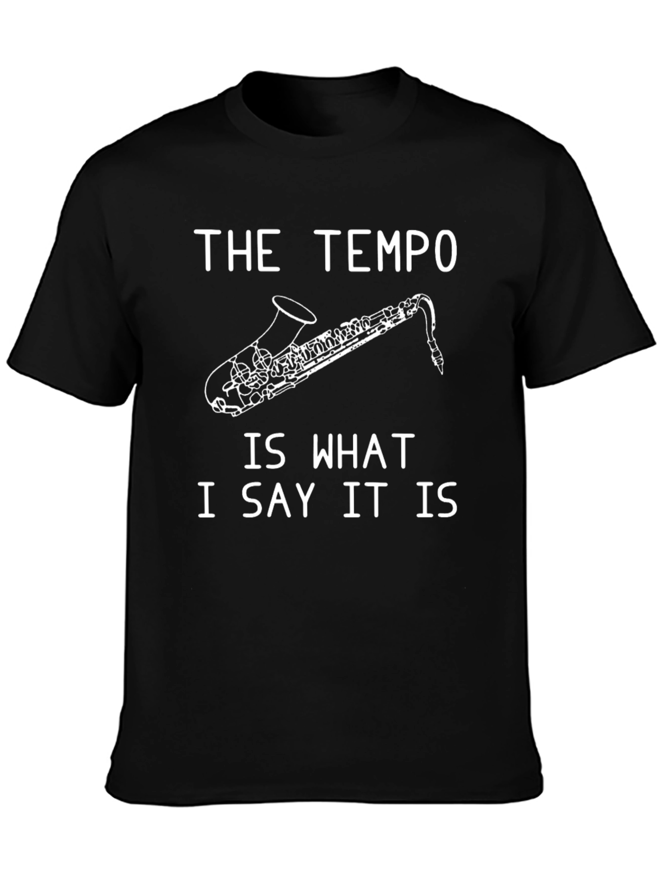 The Tempo Saxophone Graphic T-Shirt - Music Lover Tee