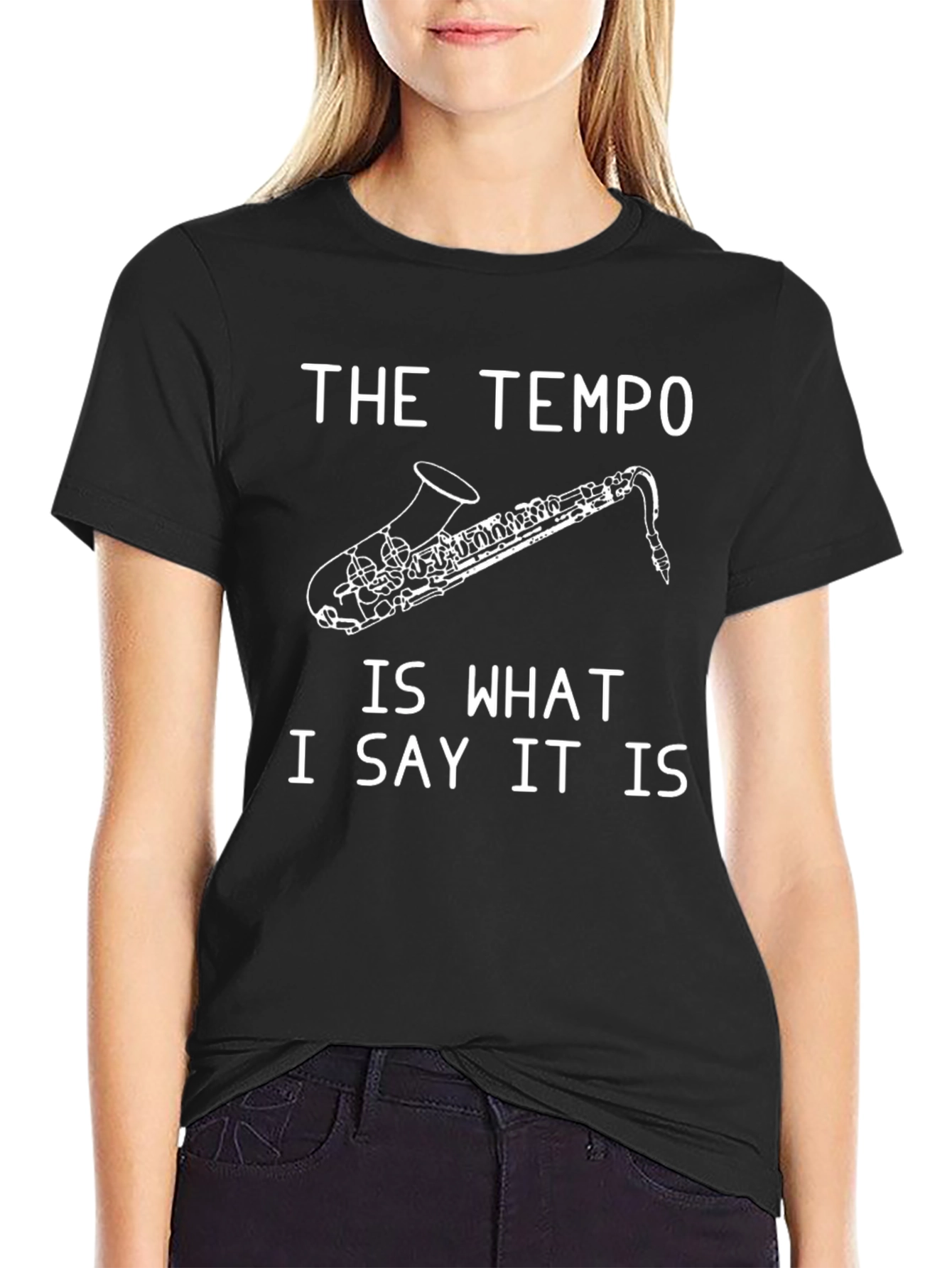 The Tempo Saxophone Graphic T-Shirt - Music Lover Tee