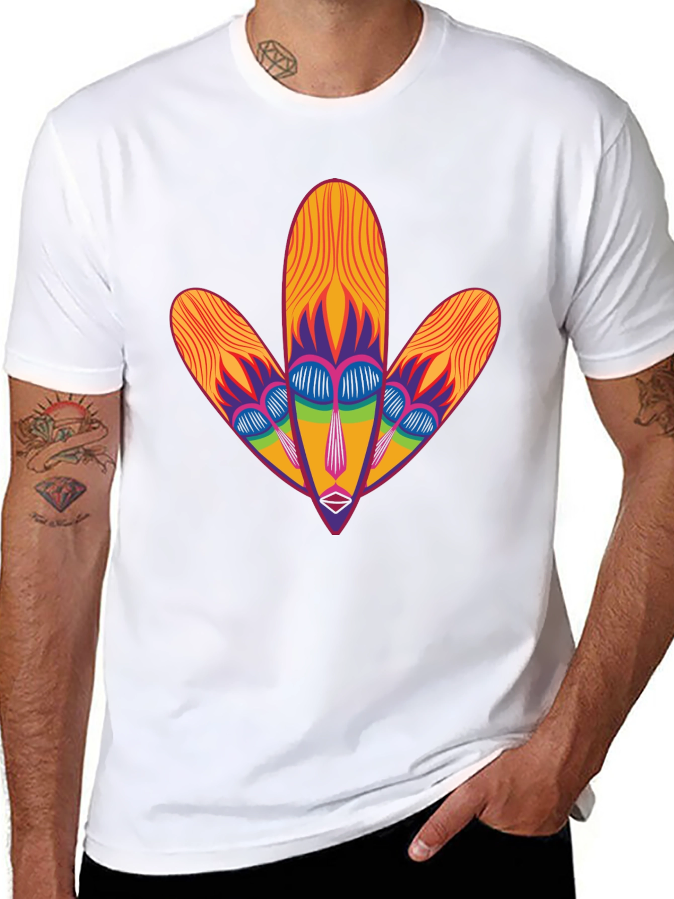 Abstract Floral Tee - Modern Graphic Design
