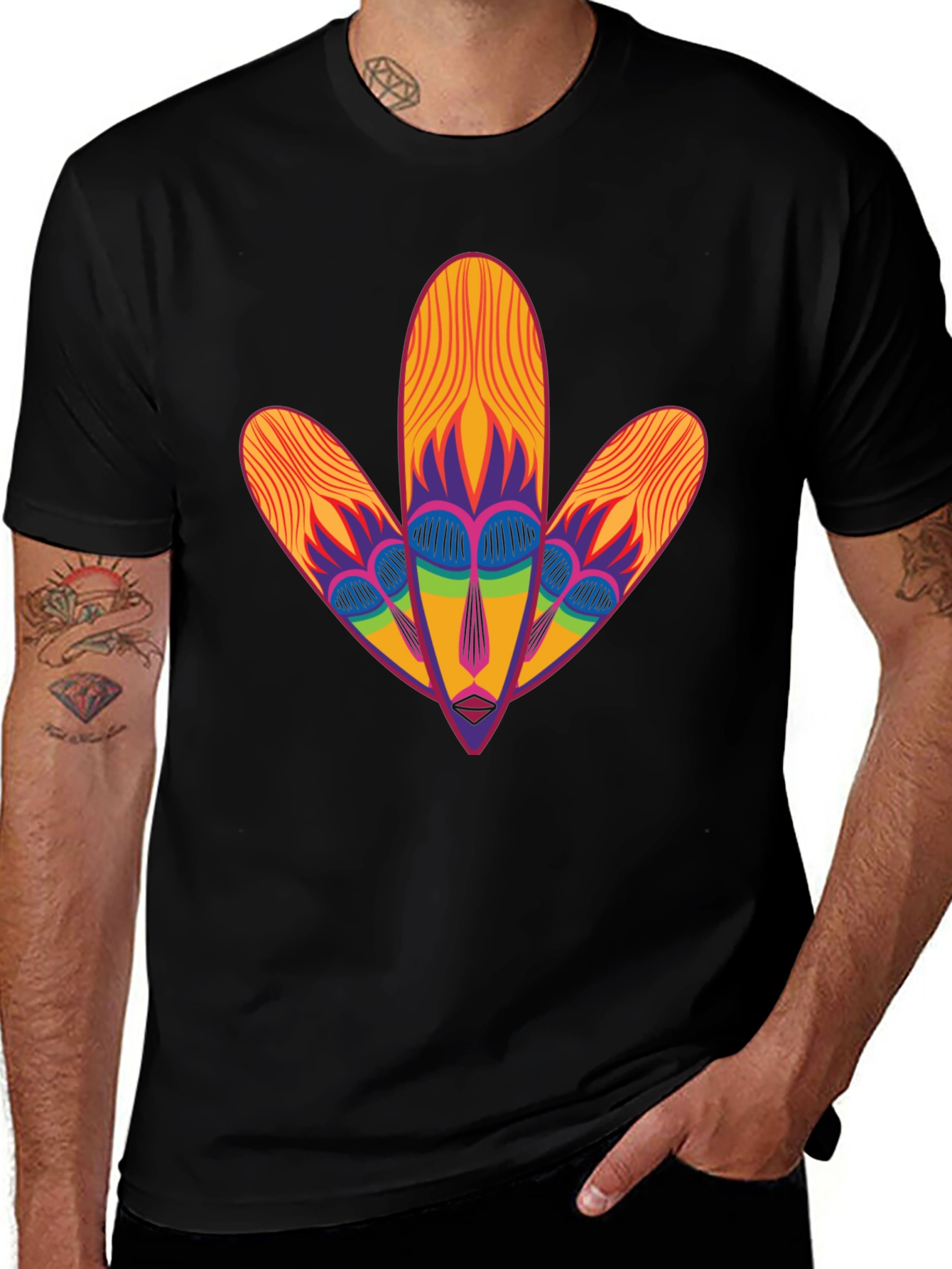 Abstract Floral Tee - Modern Graphic Design