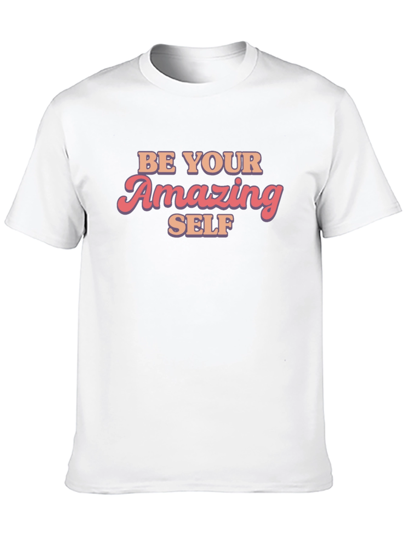 Be Your Amazing Self Black Graphic T-Shirt