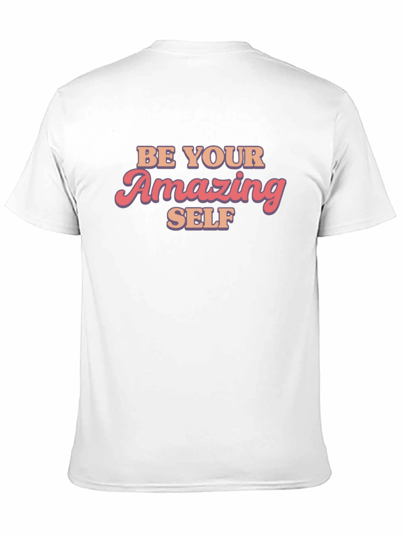 Be Your Amazing Self Black Graphic T-Shirt