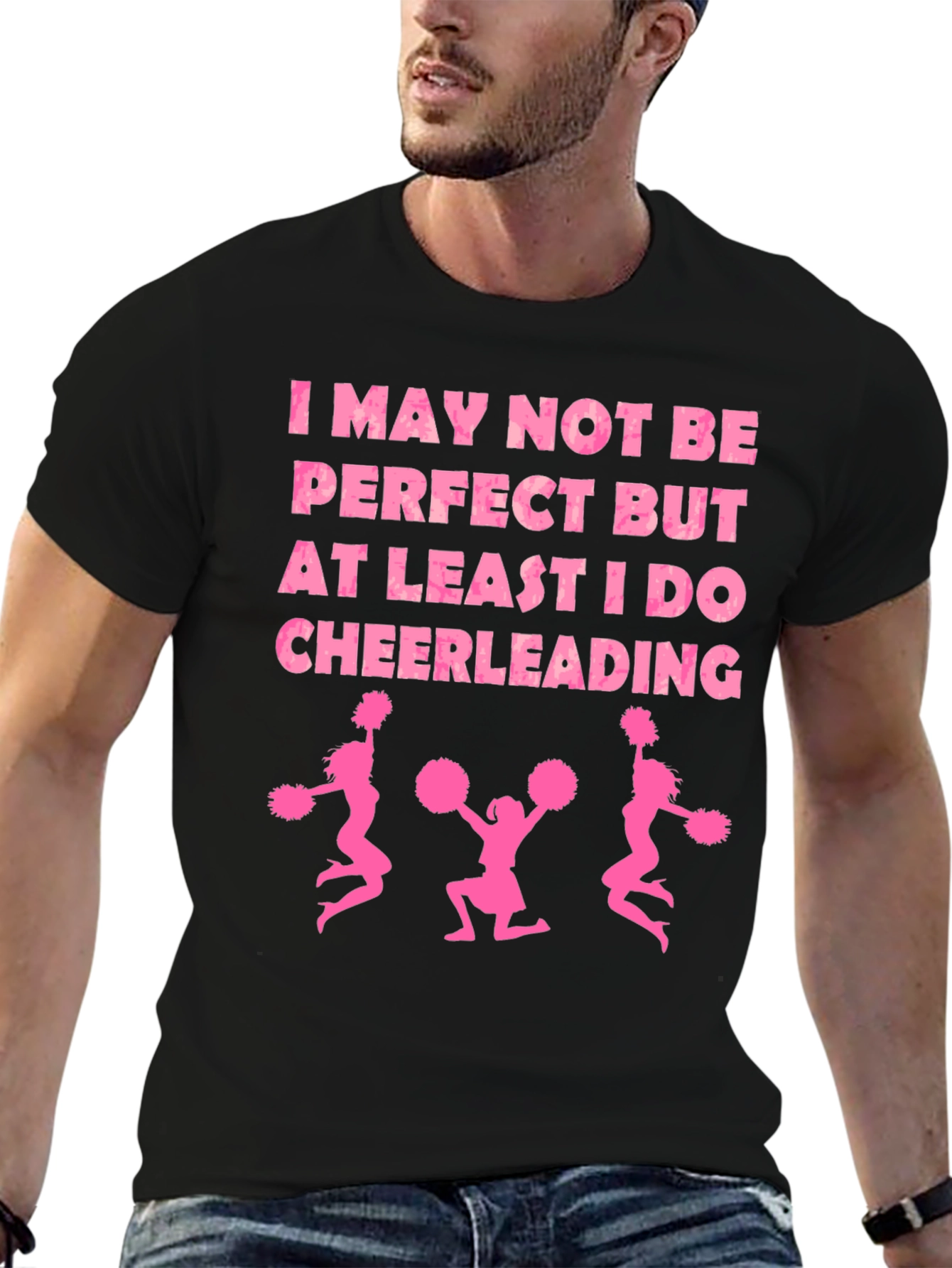 Cheerleading Tee - I May Not Be Perfect