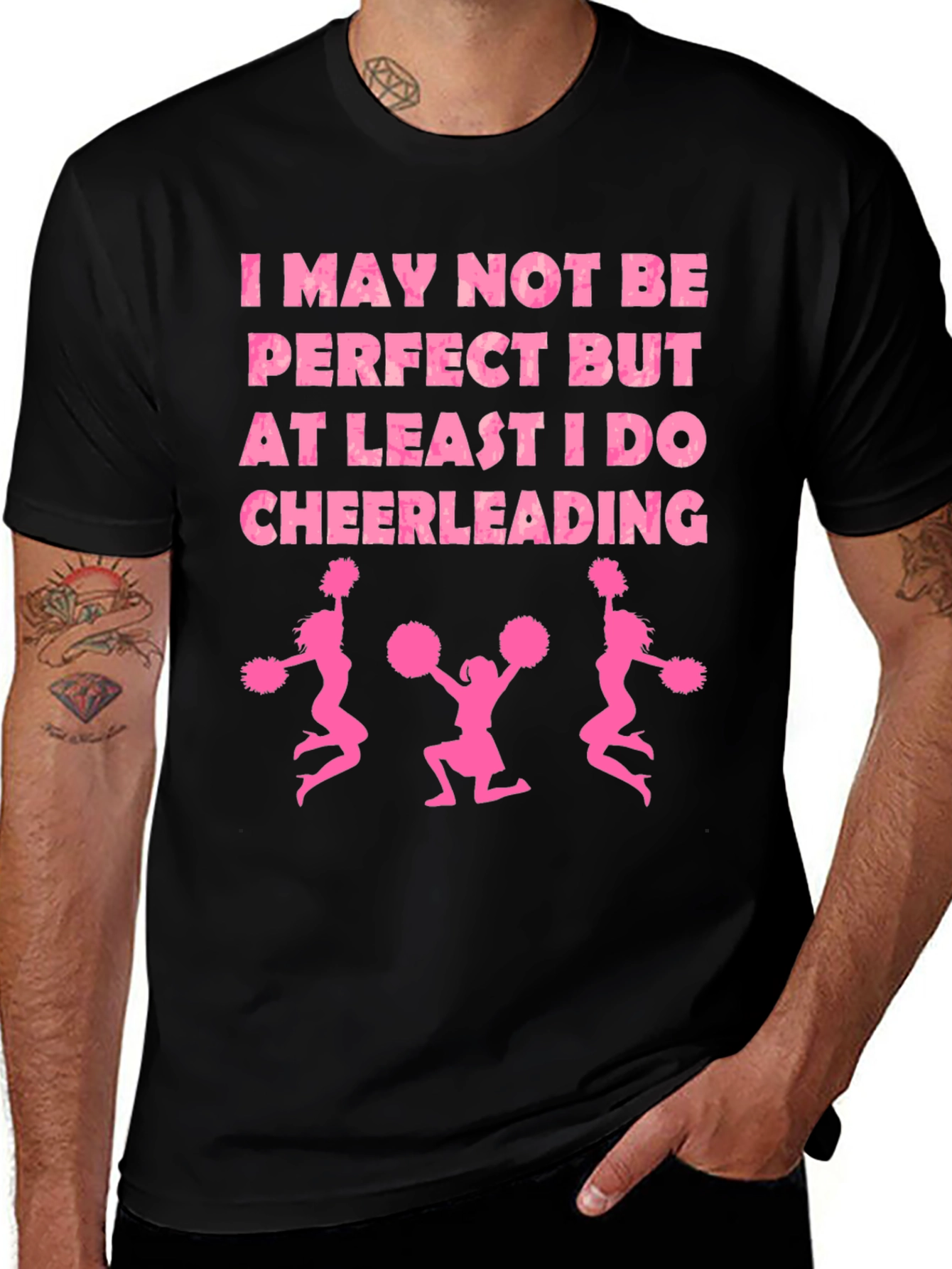Cheerleading Tee - I May Not Be Perfect