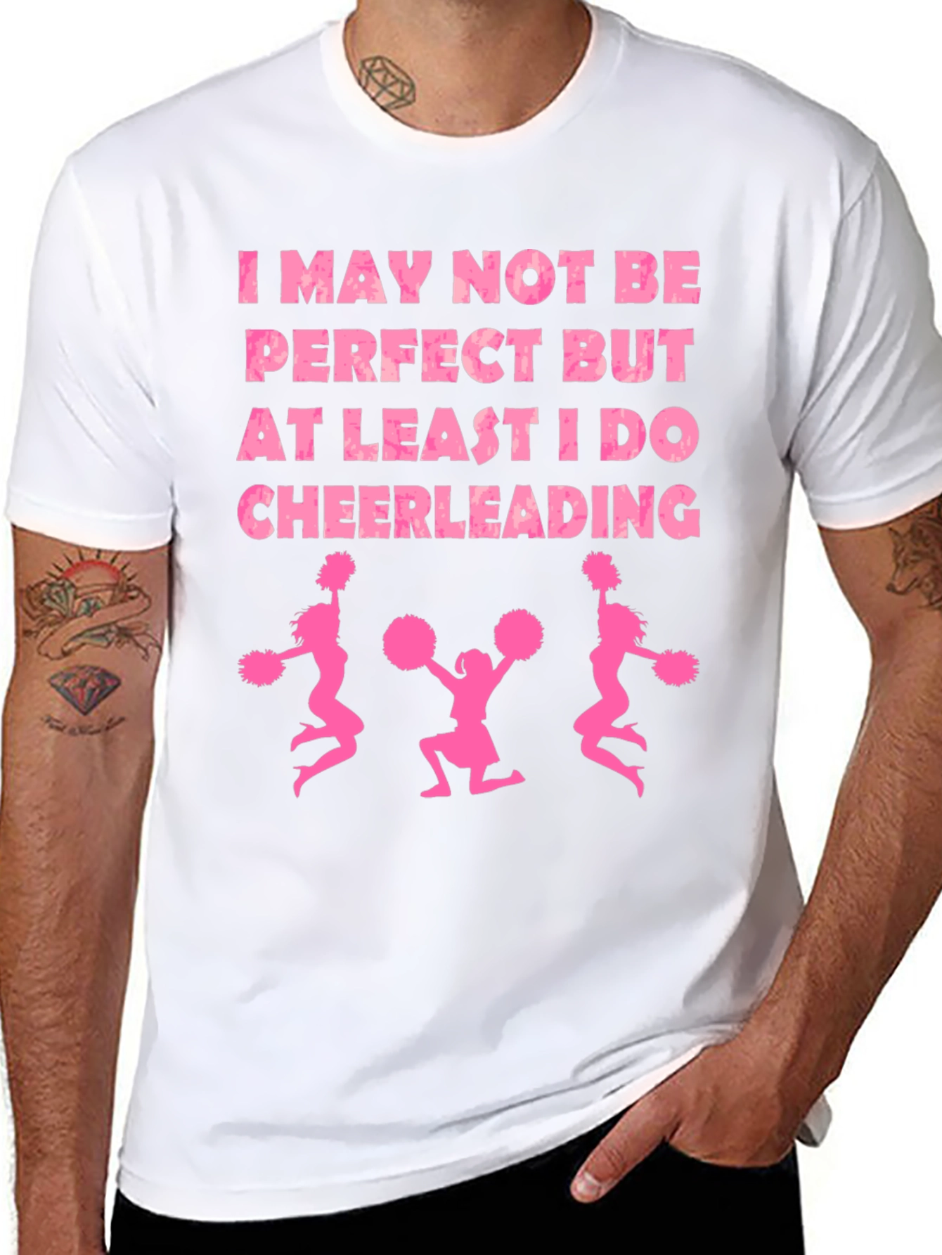 Cheerleading Tee - I May Not Be Perfect