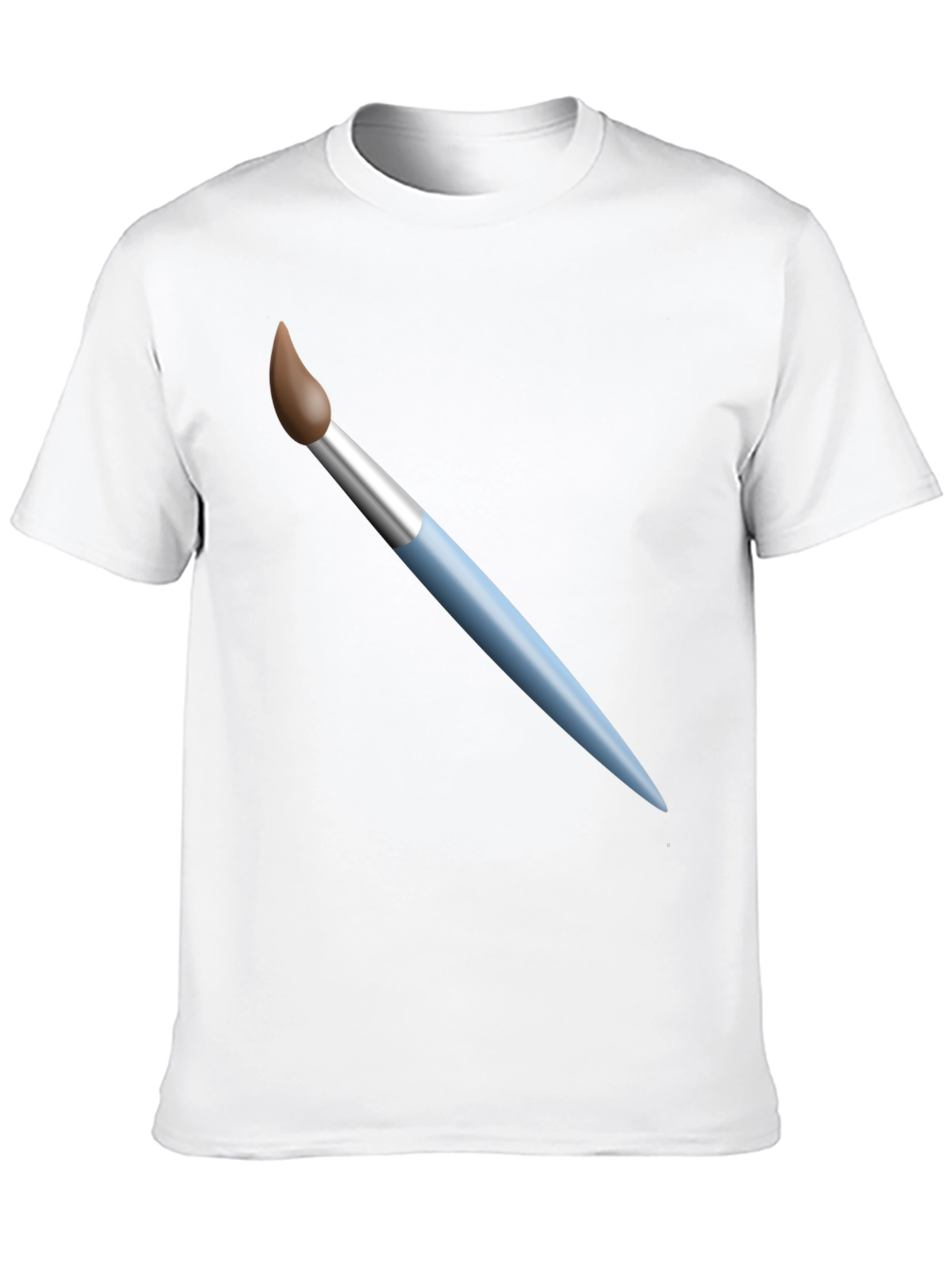 Paint Brush Graphic T-Shirt - Artistic Design Casual Wear