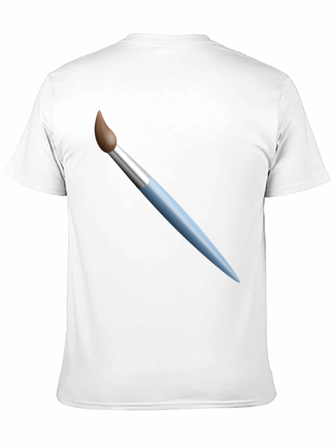 Paint Brush Graphic T-Shirt - Artistic Design Casual Wear