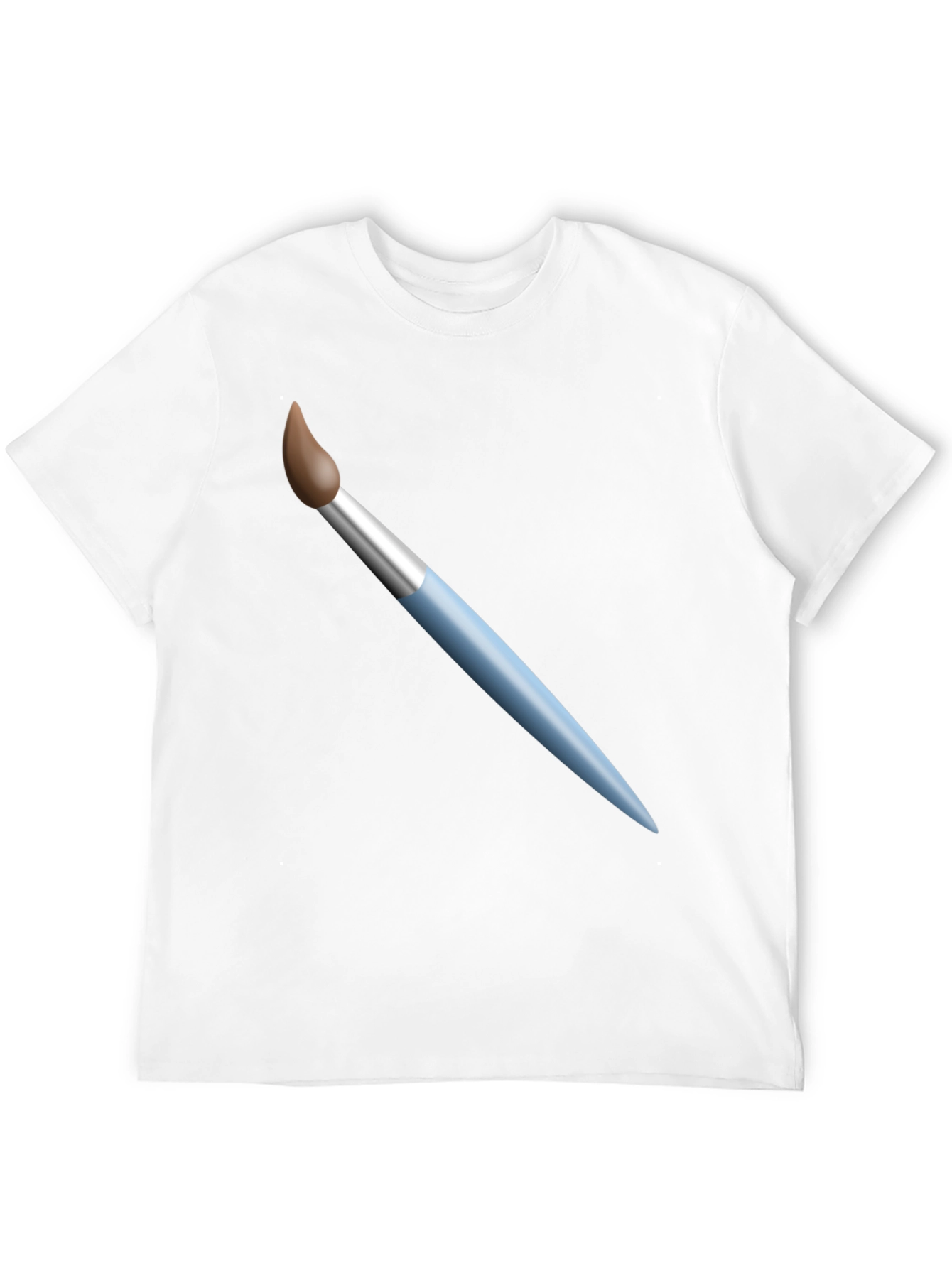 Paint Brush Graphic T-Shirt - Artistic Design Casual Wear