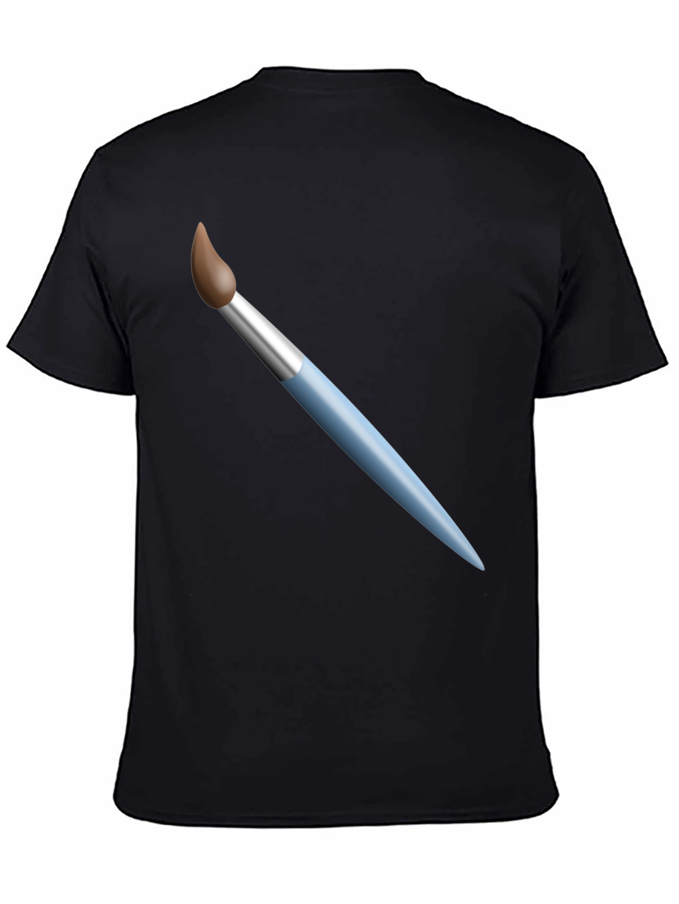 Paint Brush Graphic T-Shirt - Artistic Design Casual Wear