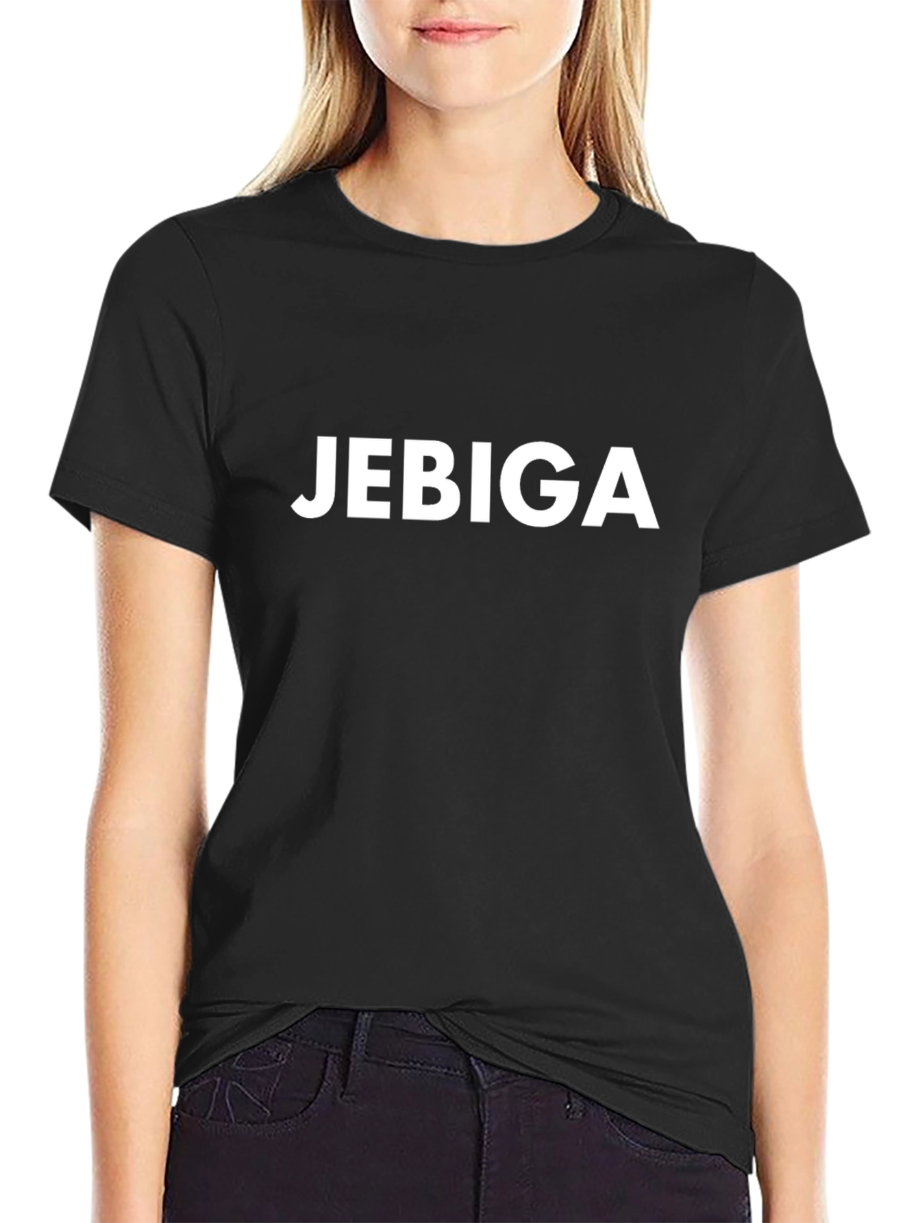 Jebiga Text T-Shirt - Classic Black