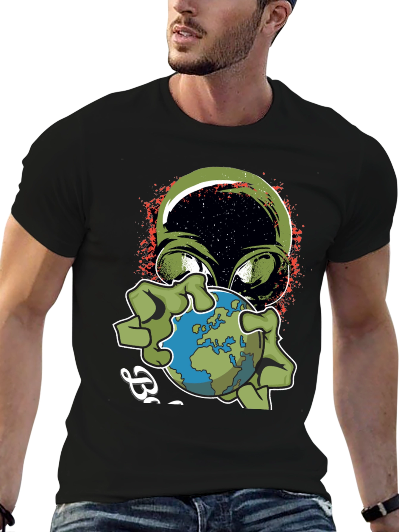 Alien Earth T-Shirt - Mens Graphic Tee