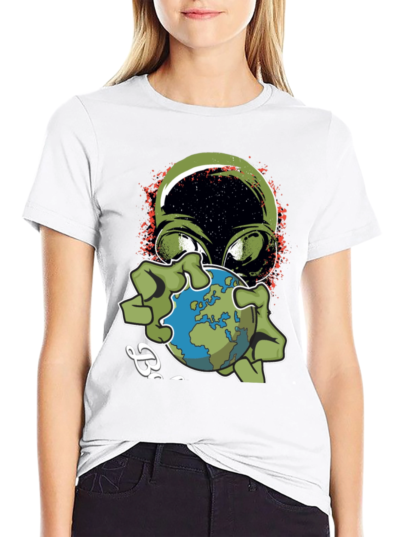 Alien Earth T-Shirt - Mens Graphic Tee