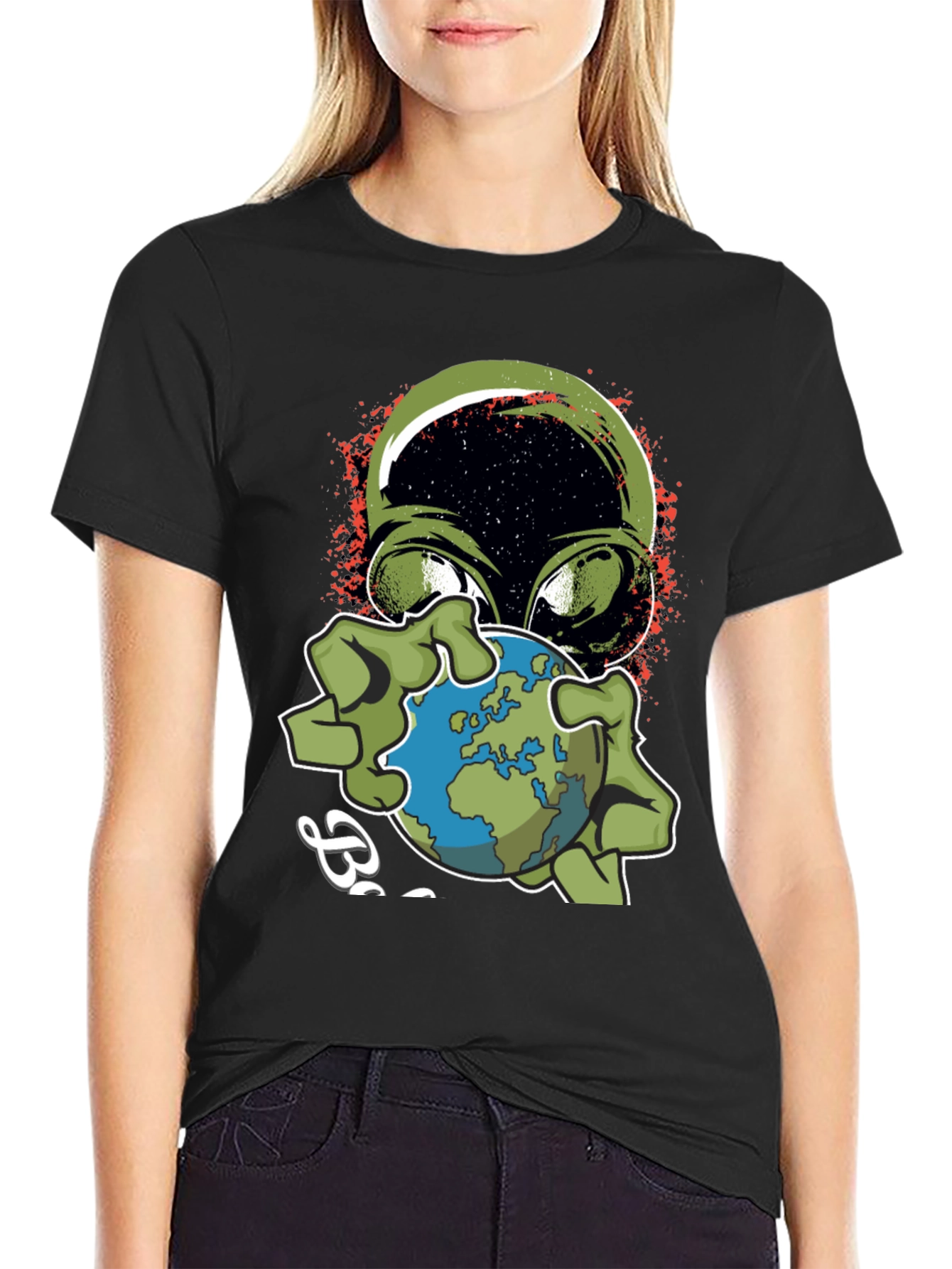 Alien Earth T-Shirt - Mens Graphic Tee