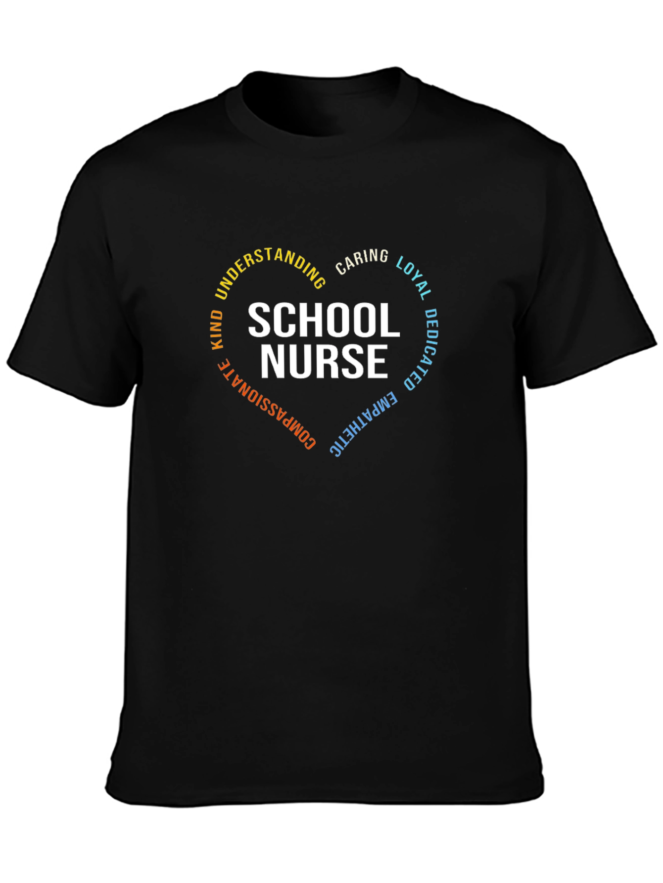 School Nurse Heart Graphic T-Shirt