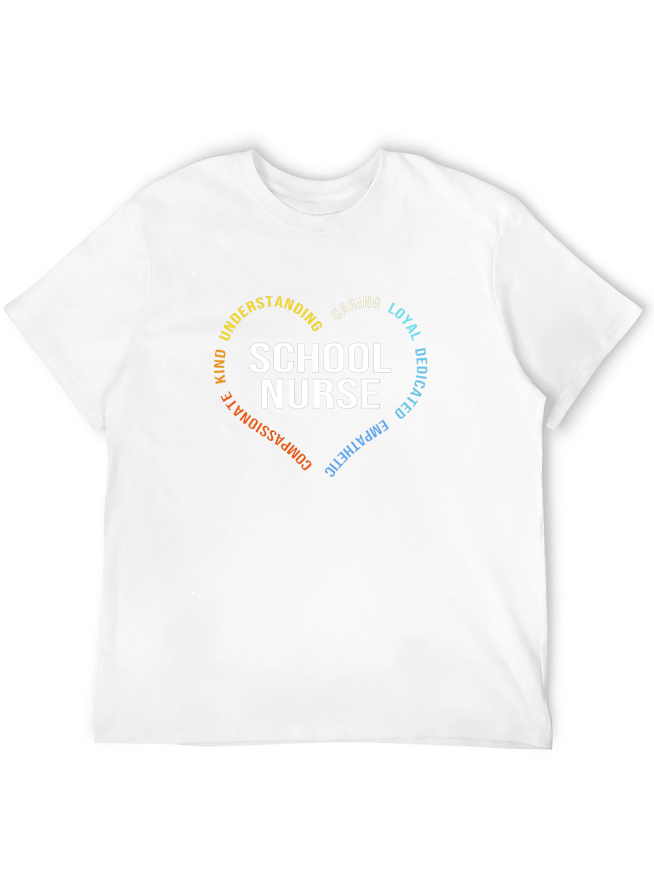 School Nurse Heart Graphic T-Shirt