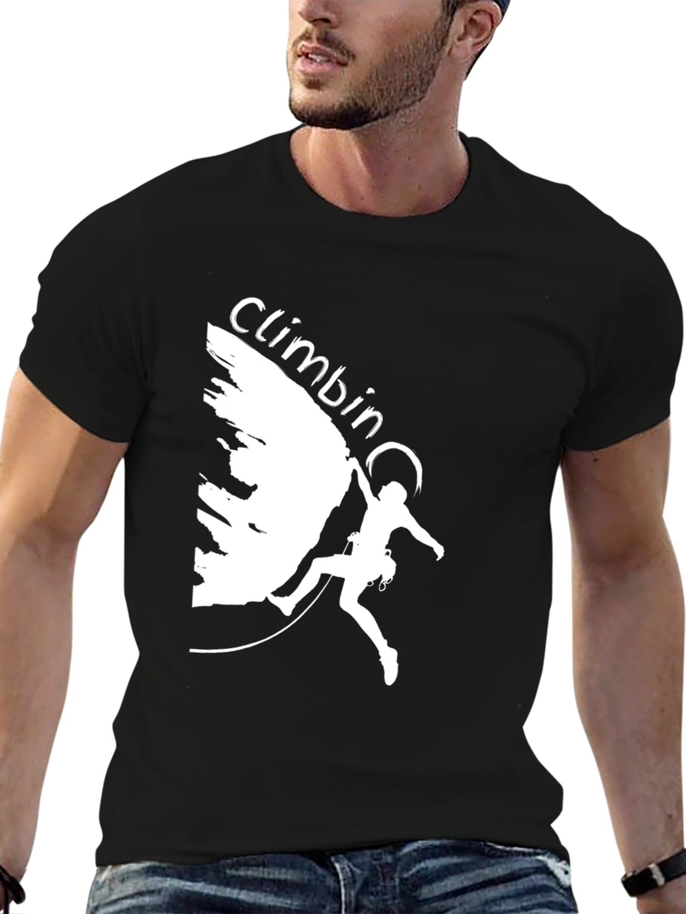Climbing Graphic Tee - Black