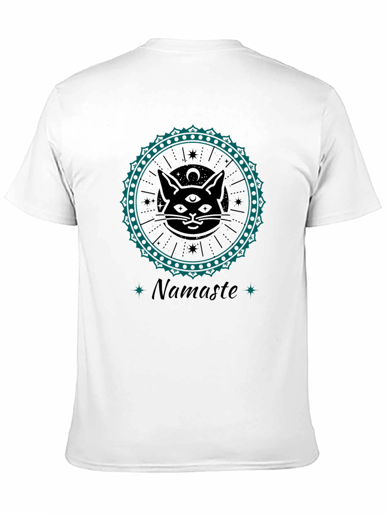 Namaste Cat Graphic T-Shirt - Unique Design