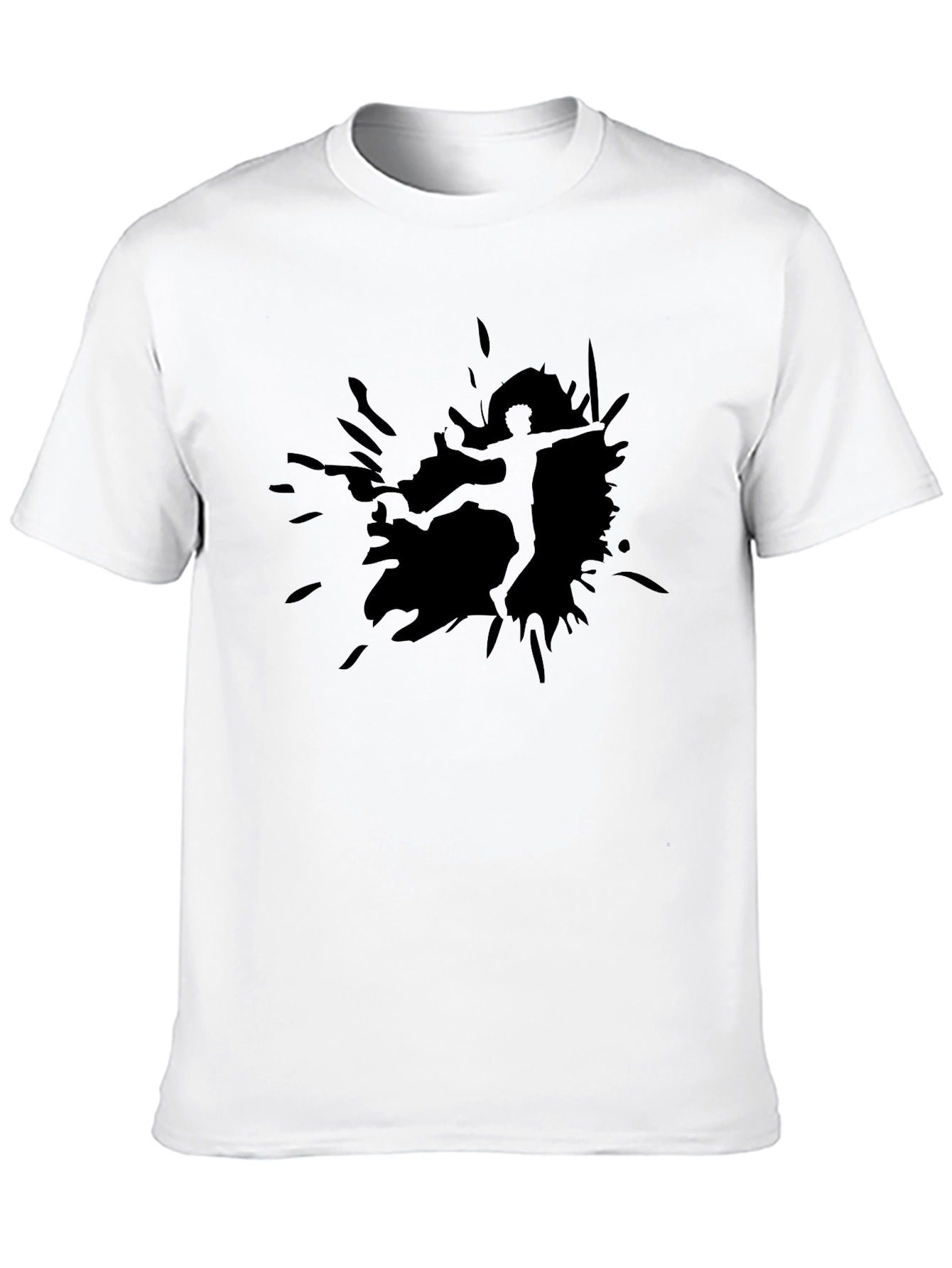 Silhouette Splash T-Shirt - Bold Graphic Tee