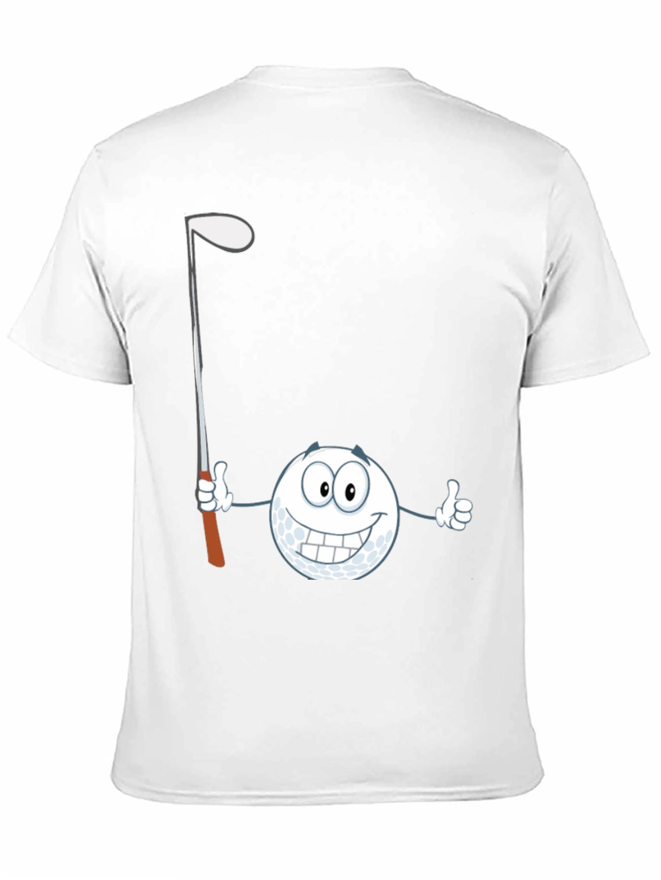 Golf Ball Cartoon T-Shirt - Funny Golfer Tee