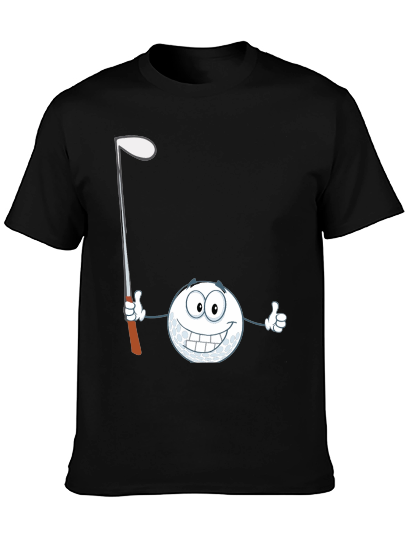 Golf Ball Cartoon T-Shirt - Funny Golfer Tee