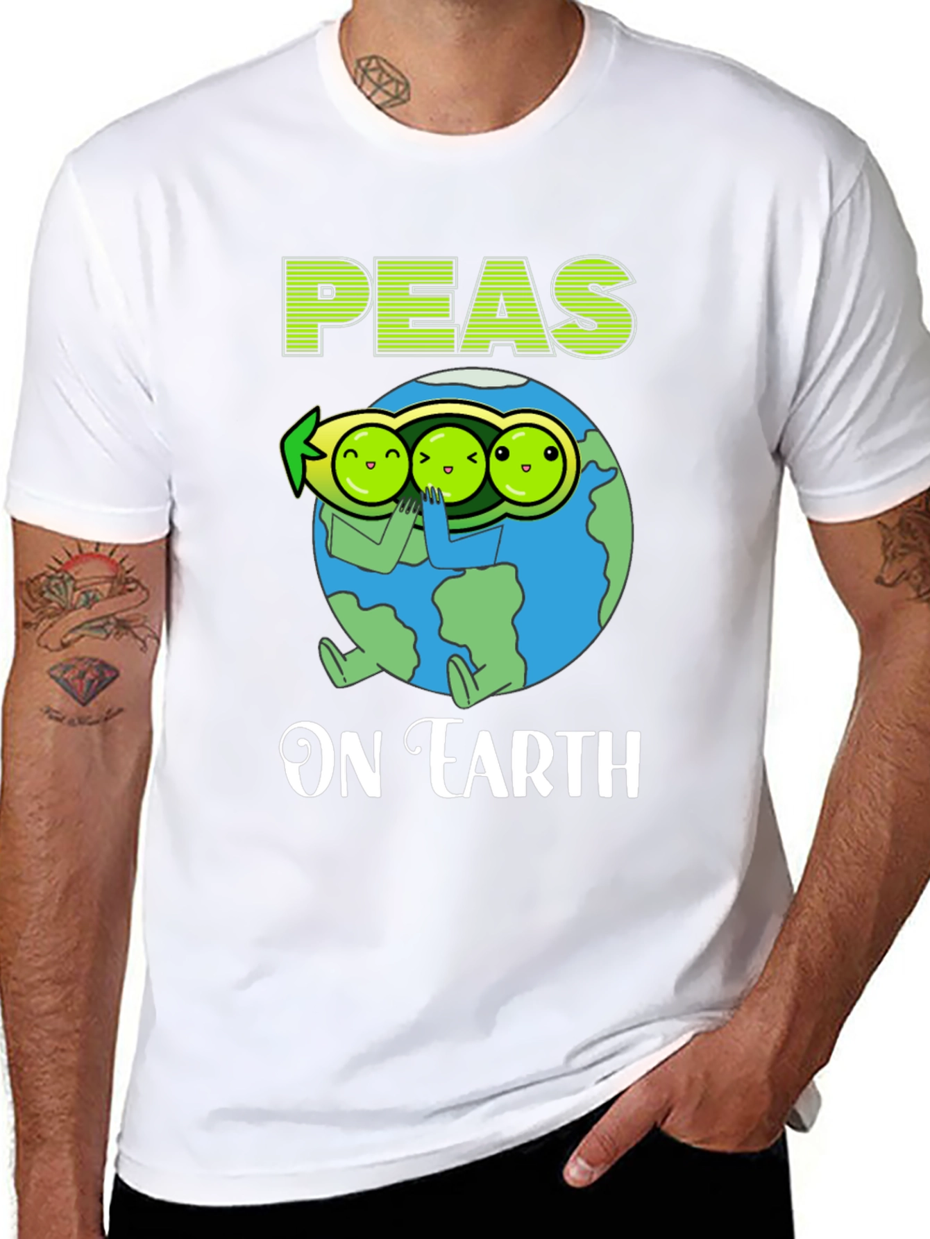 Peas On Earth Graphic T-Shirt