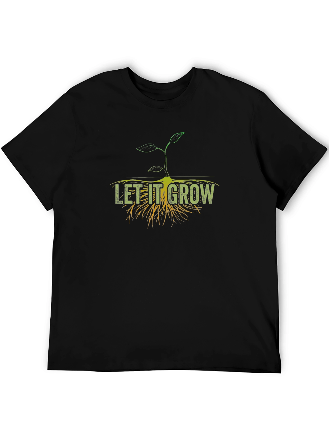 Let It Grow Graphic T-Shirt - Black Cotton Tee