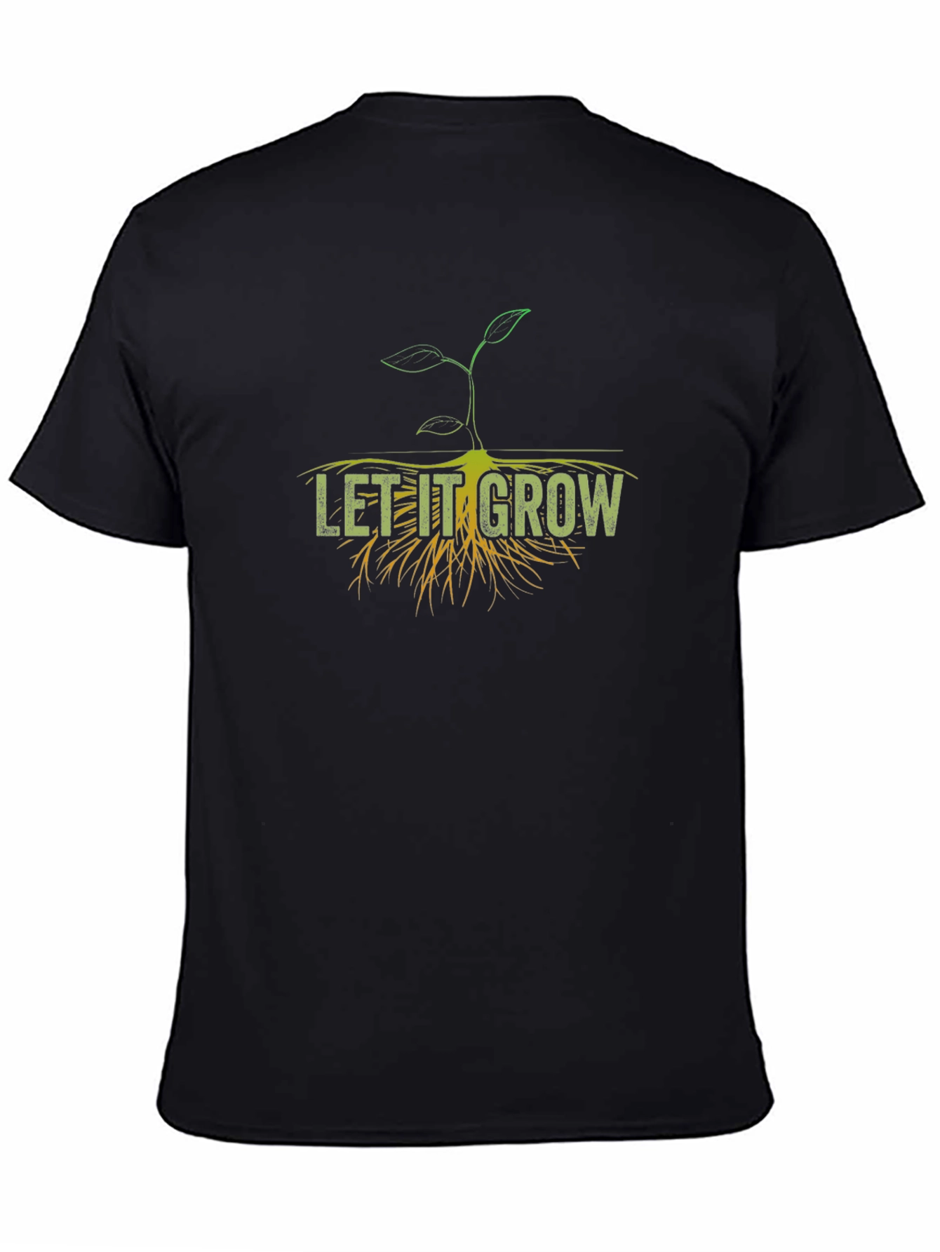Let It Grow Graphic T-Shirt - Black Cotton Tee