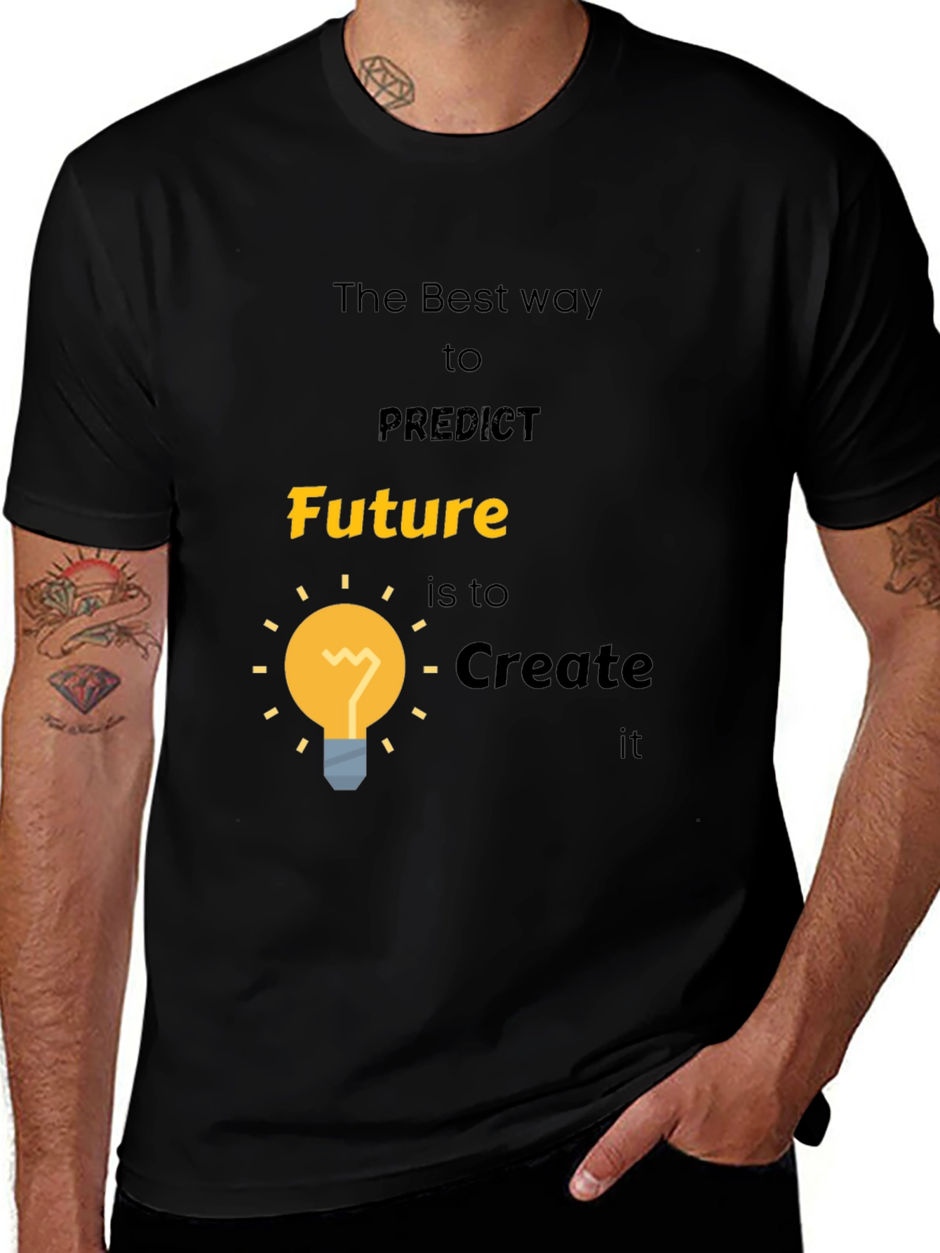Future Creation T-Shirt - Motivational Black Tee