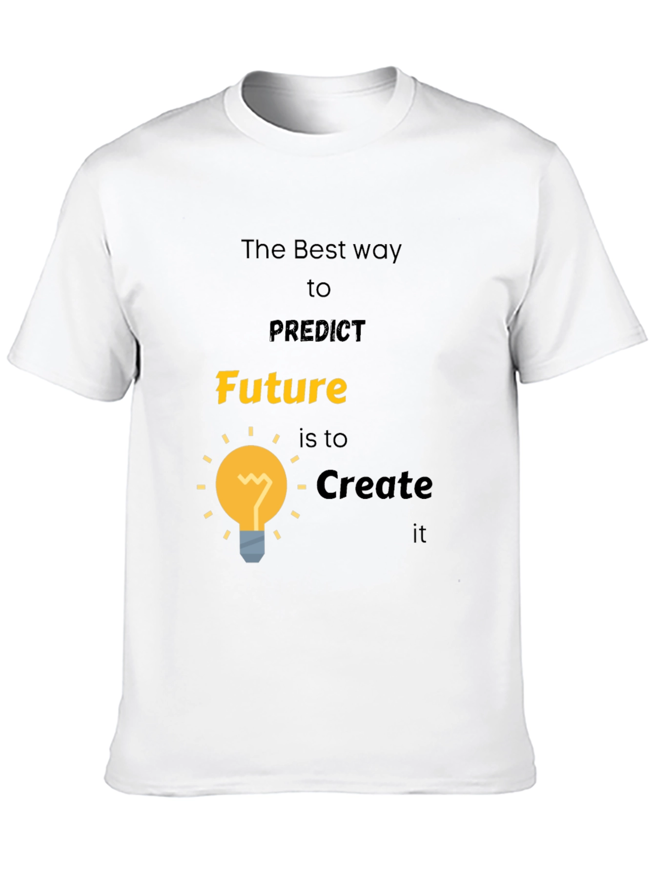 Future Creation T-Shirt - Motivational Black Tee