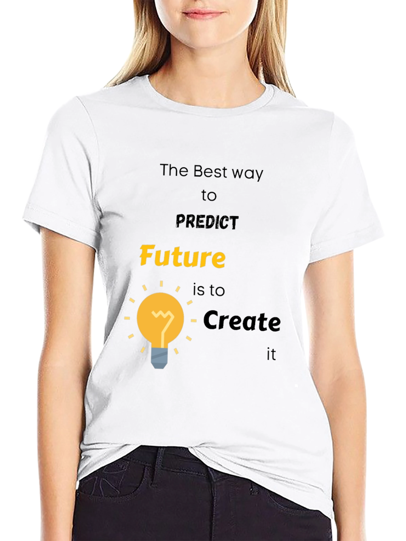 Future Creation T-Shirt - Motivational Black Tee