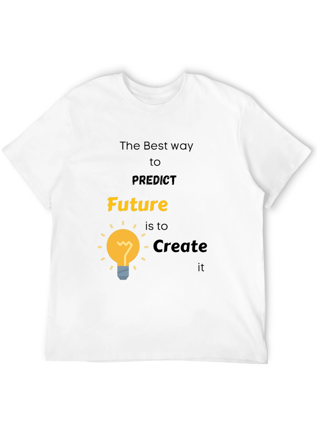 Future Creation T-Shirt - Motivational Black Tee