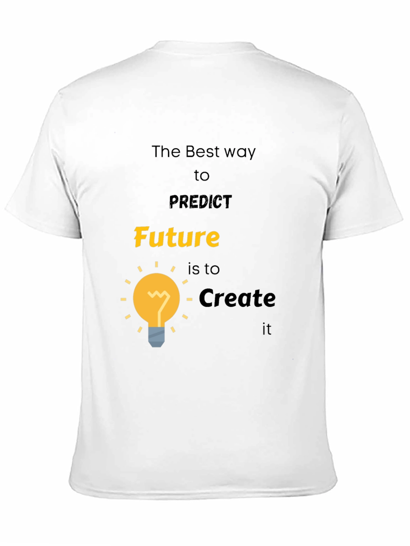 Future Creation T-Shirt - Motivational Black Tee