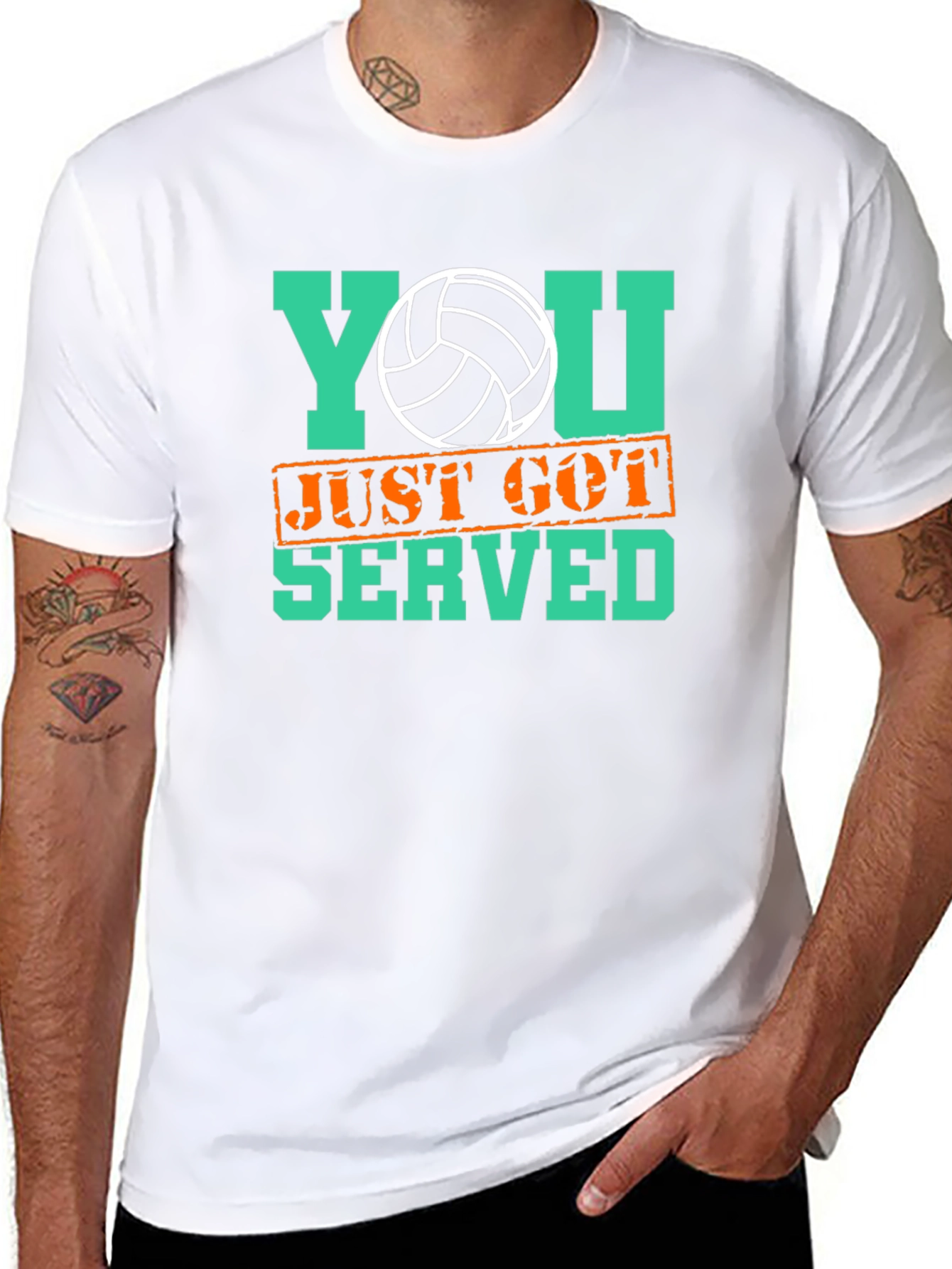 Volleyball Served Graphic Tee