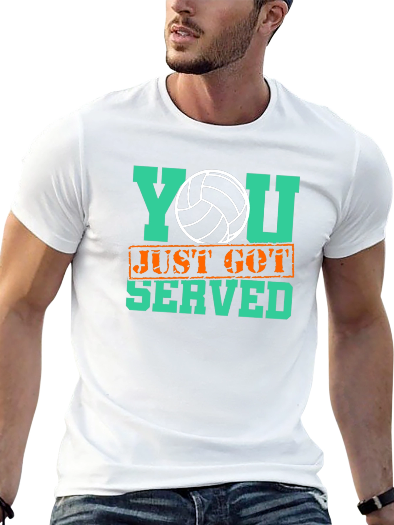 Volleyball Served Graphic Tee