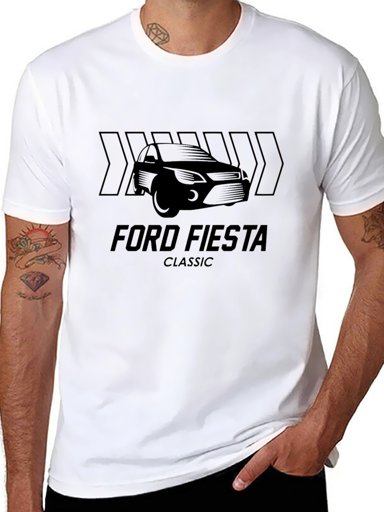 Ford Fiesta Classic T-Shirt - Mens Black Tee