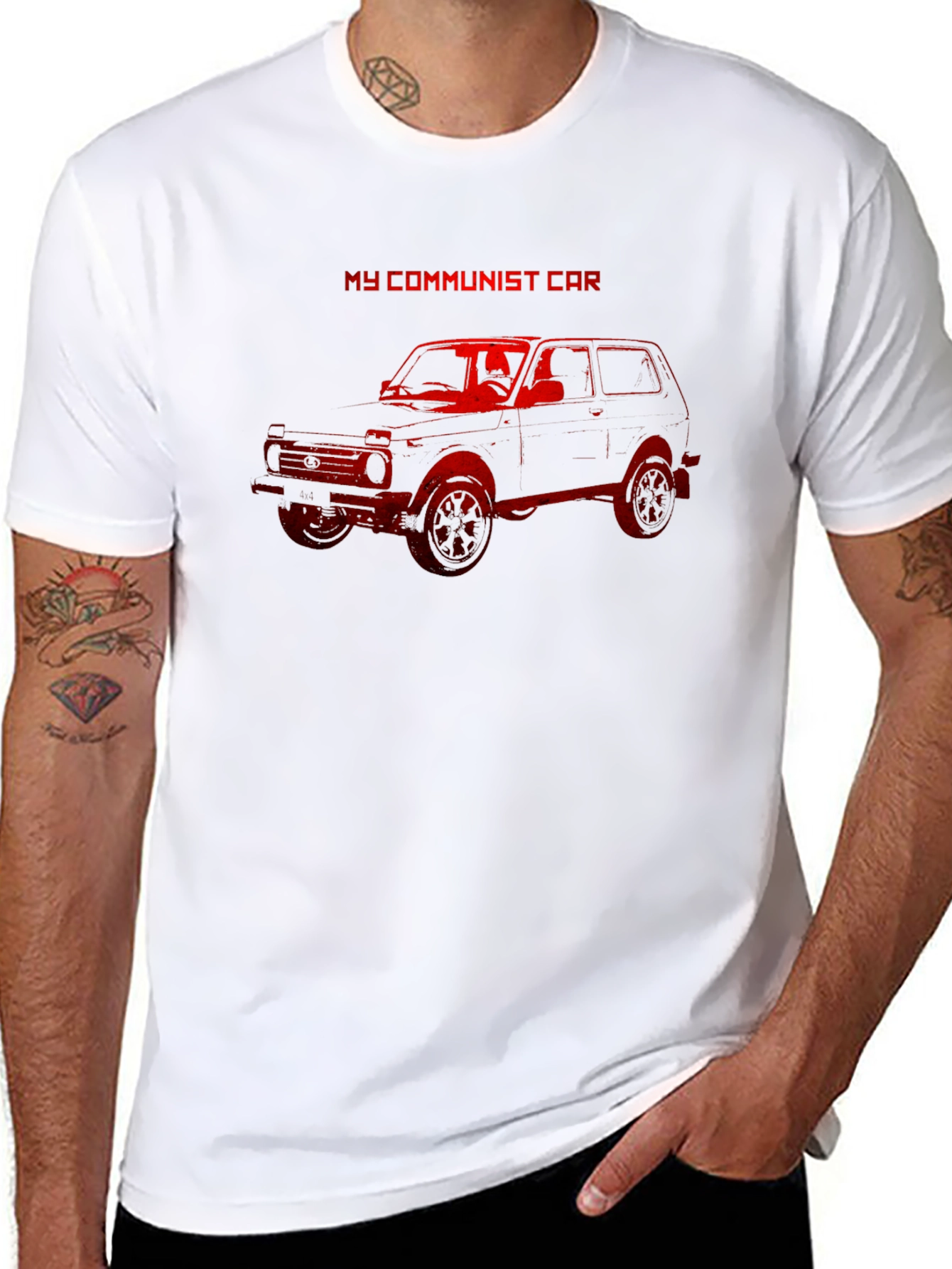 My Communist Car T-Shirt - Red Graphic Tee