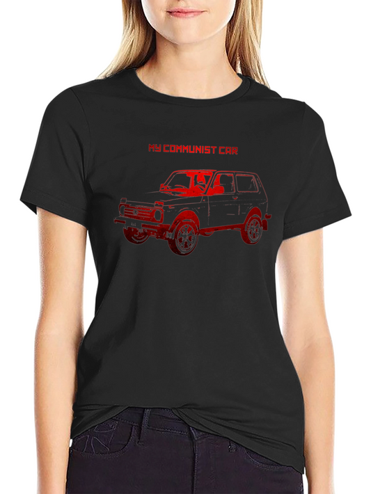My Communist Car T-Shirt - Red Graphic Tee