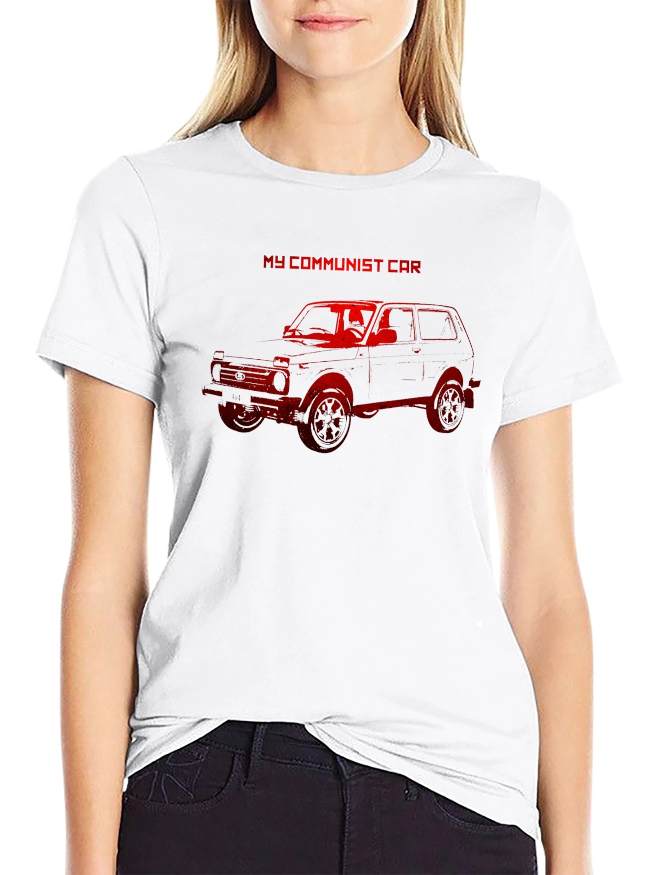 My Communist Car T-Shirt - Red Graphic Tee