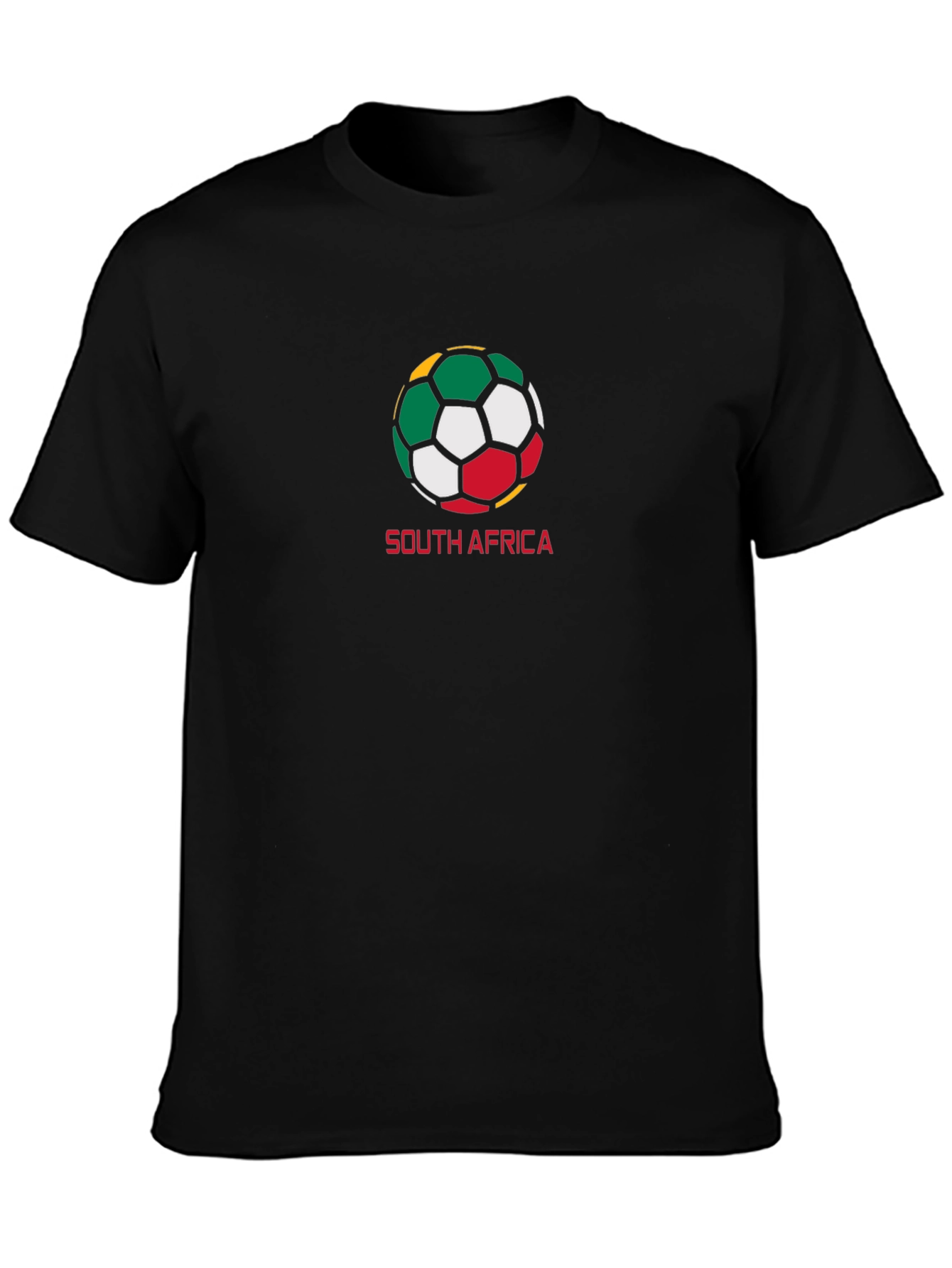 South Africa Soccer Ball Graphic Tee - Black