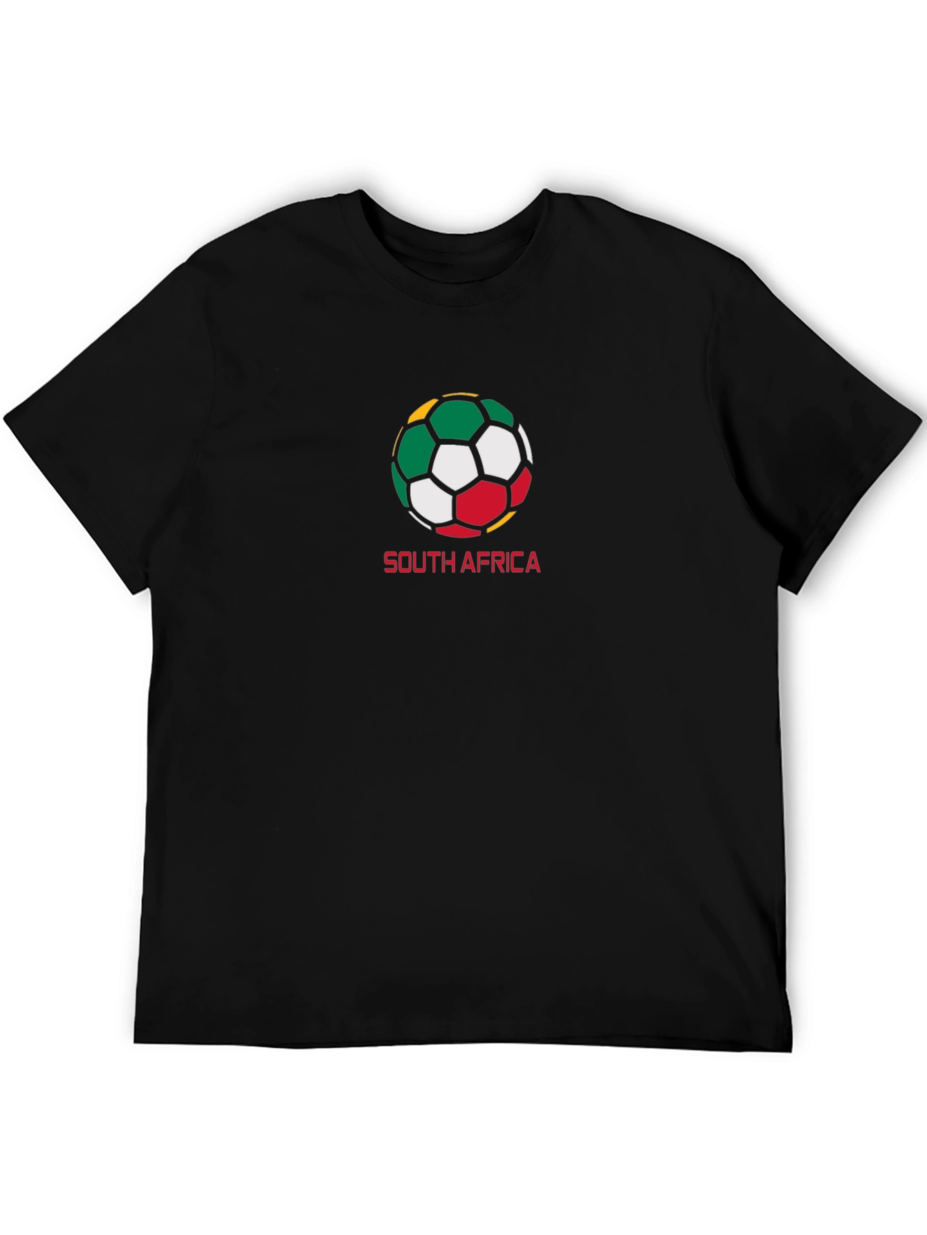 South Africa Soccer Ball Graphic Tee - Black