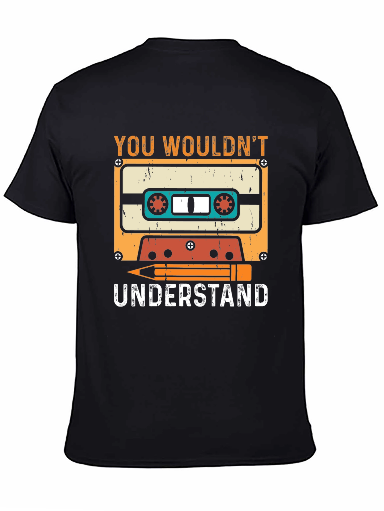 Retro Cassette & Pencil T-Shirt - You Wouldnt Understand