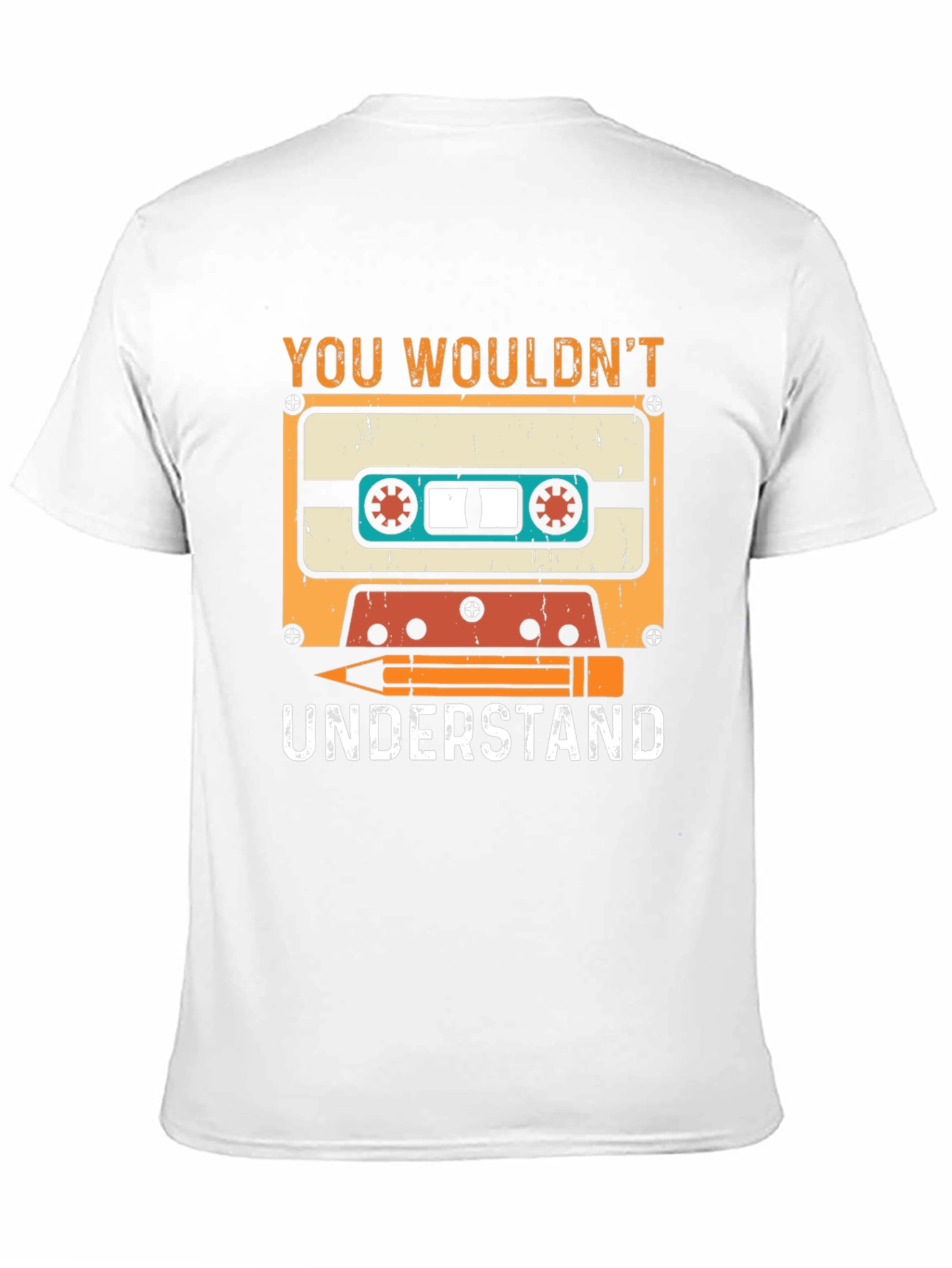 Retro Cassette & Pencil T-Shirt - You Wouldnt Understand