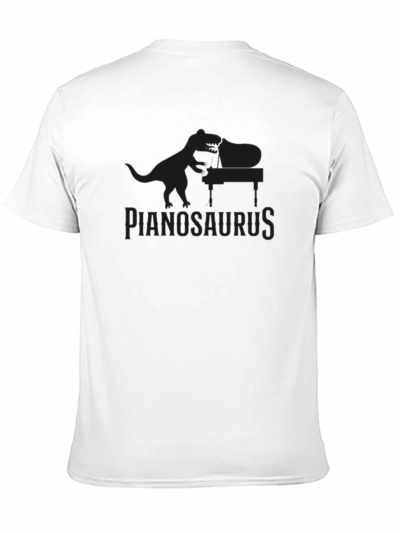 Pianosaurus T-Shirt - Dinosaur Playing Piano