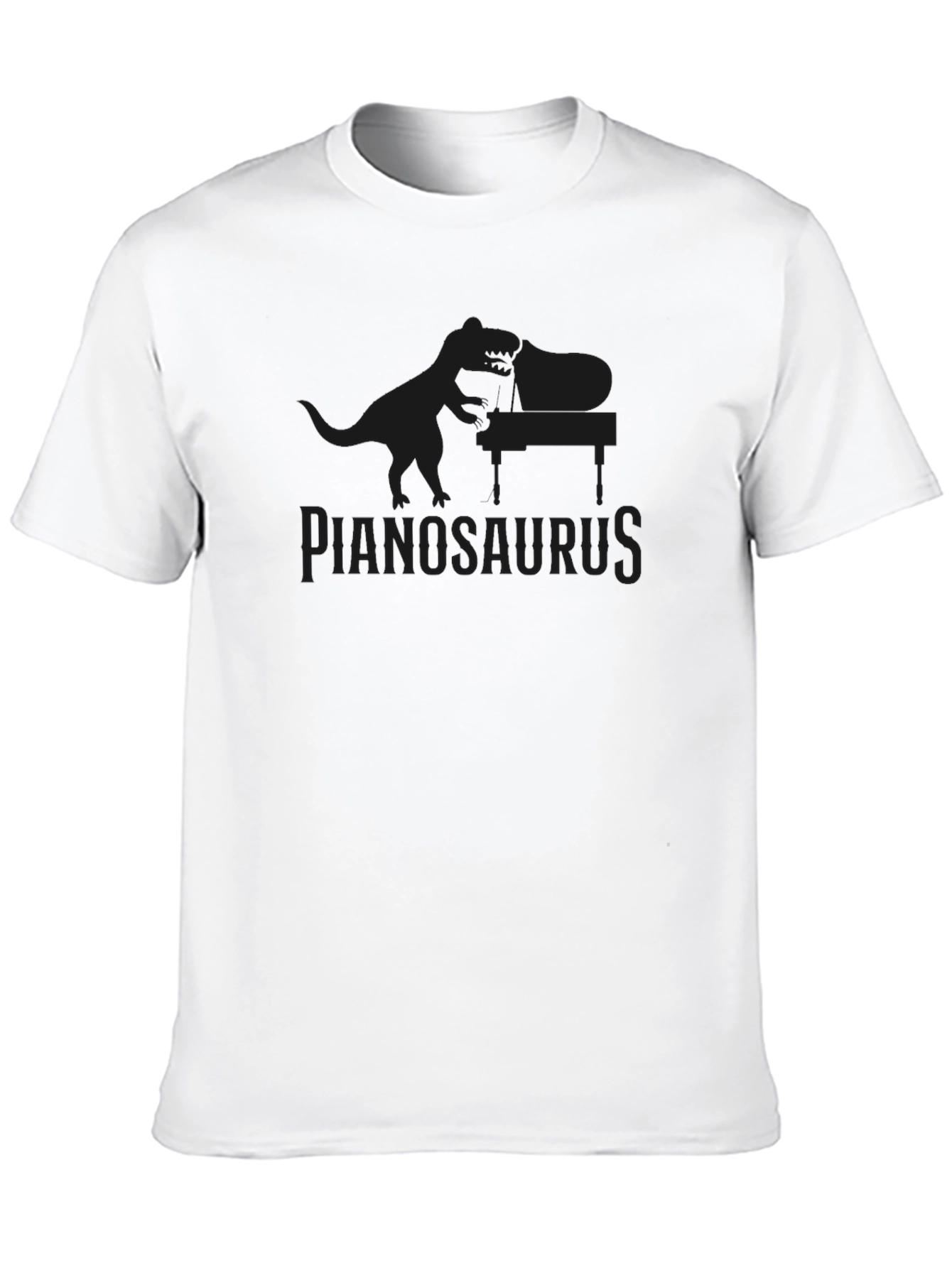 Pianosaurus T-Shirt - Dinosaur Playing Piano