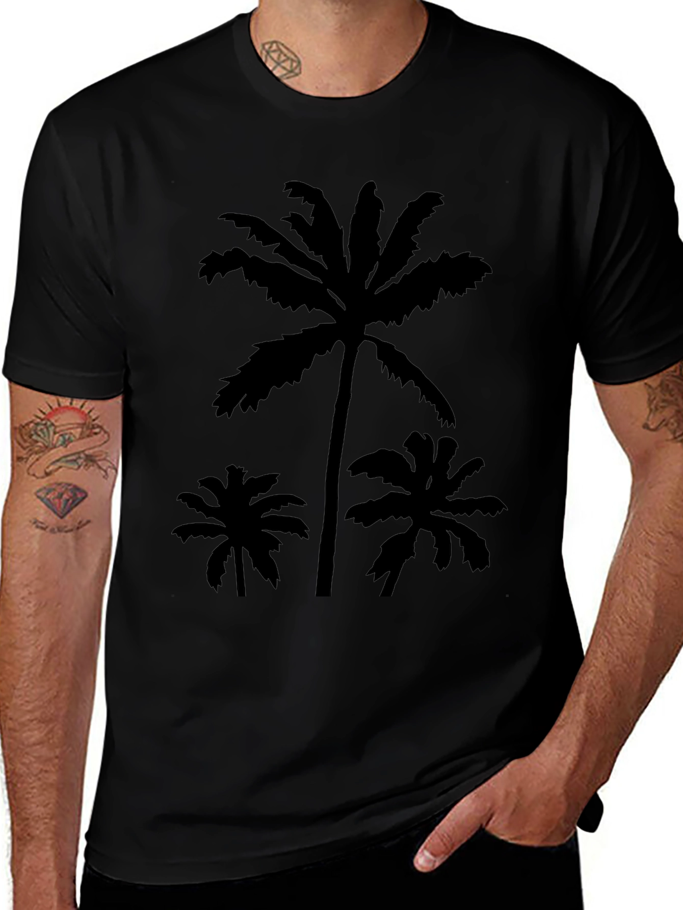 Tropical Palm Tree Graphic T-Shirt