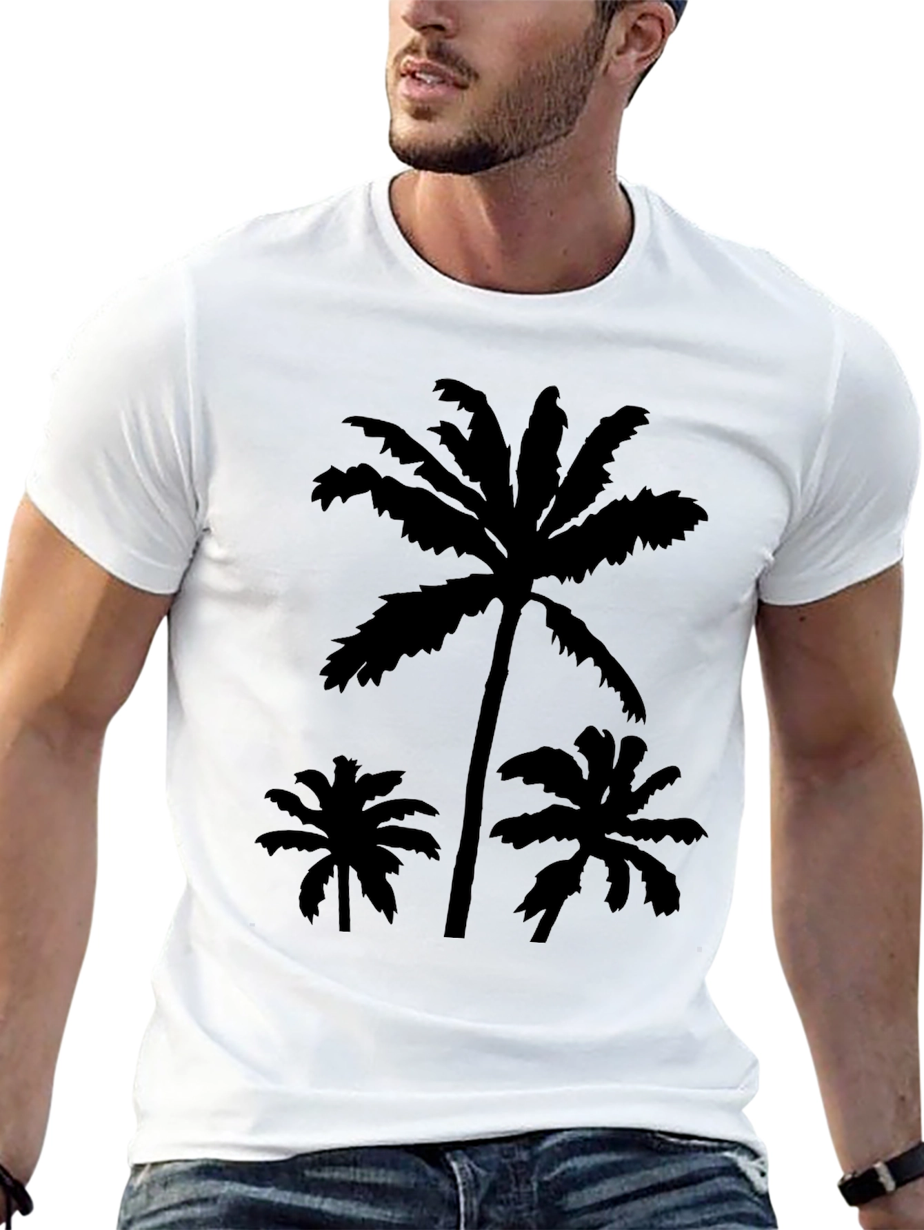 Tropical Palm Tree Graphic T-Shirt