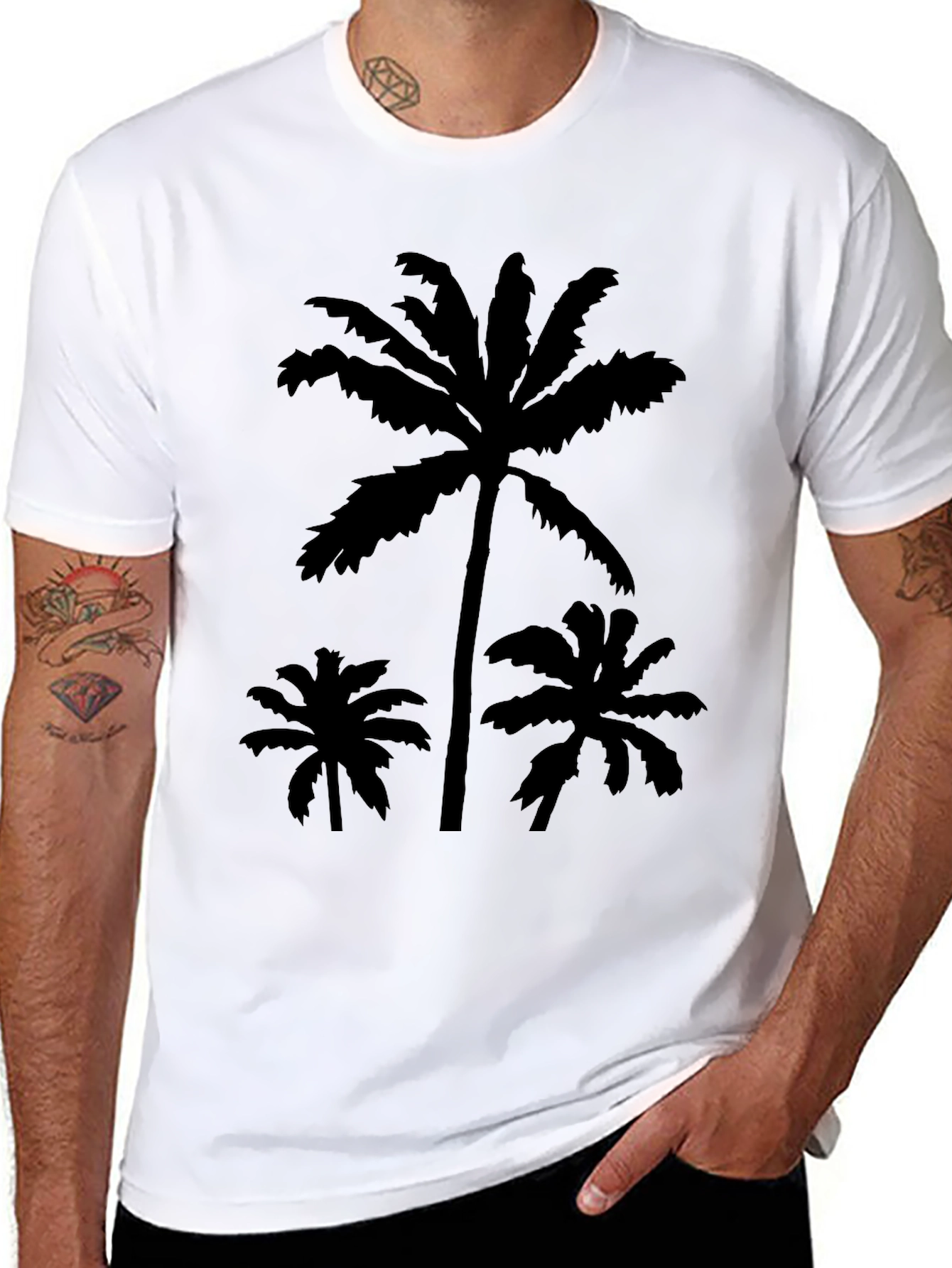 Tropical Palm Tree Graphic T-Shirt