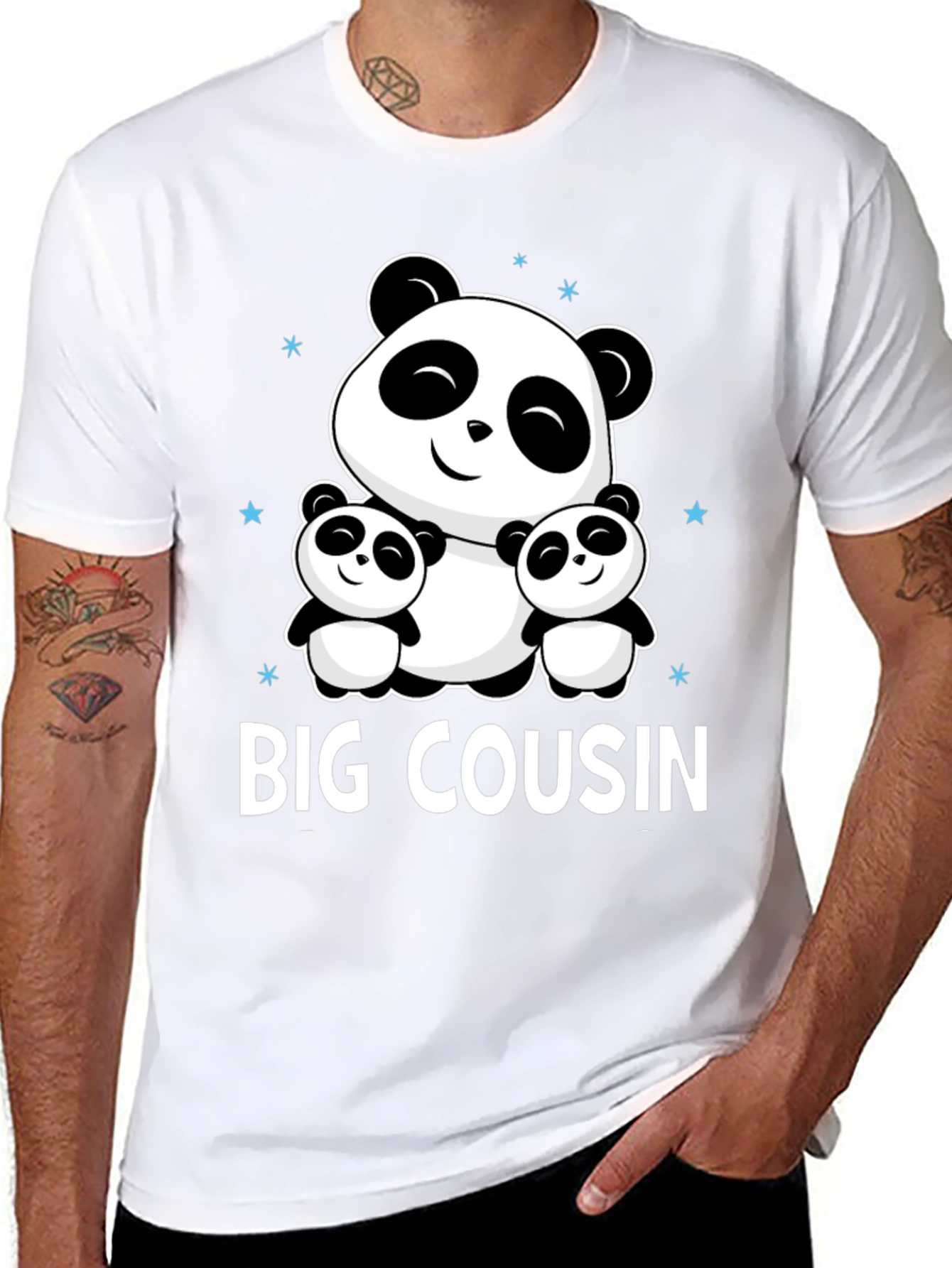 Big Cousin Panda Bear Graphic Tee