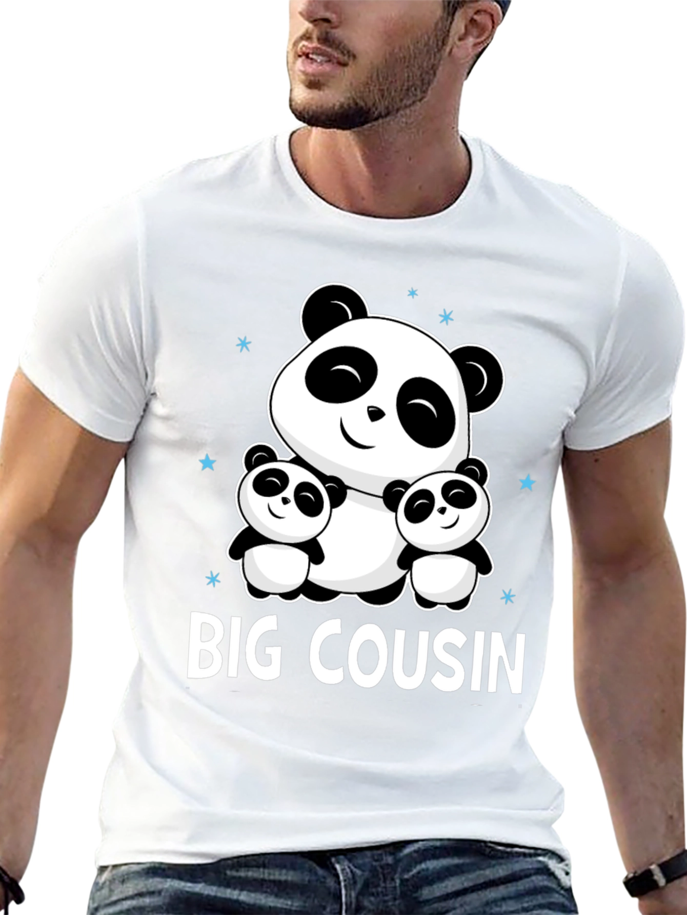 Big Cousin Panda Bear Graphic Tee