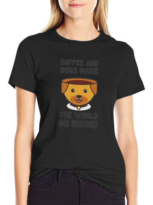 Coffee & Dogs Graphic T-Shirt